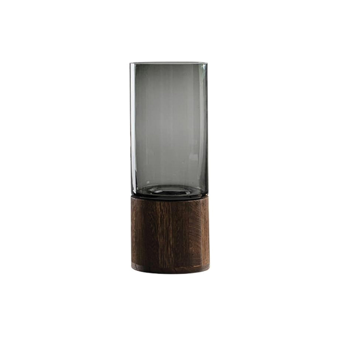 Vaso in Vetro e Legno con Design di Fiori Decorazioni per la Tua Casa - Grande - casa Decor decorazioni design fiori Flowerpots home & garden Kitchen legno Vases vaso vaso vetro - Concept Palermo