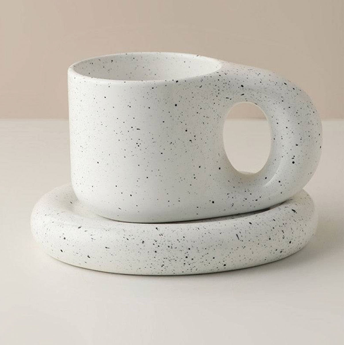 Tazza da Espresso Chic Kraftig in Ceramica Design e Robusto per il Tuo Piacere di Espresso - Bianco - ceramica Ceramics chic design espresso home & garden Kitchen kraftig piacere robusto - Concept Palermo