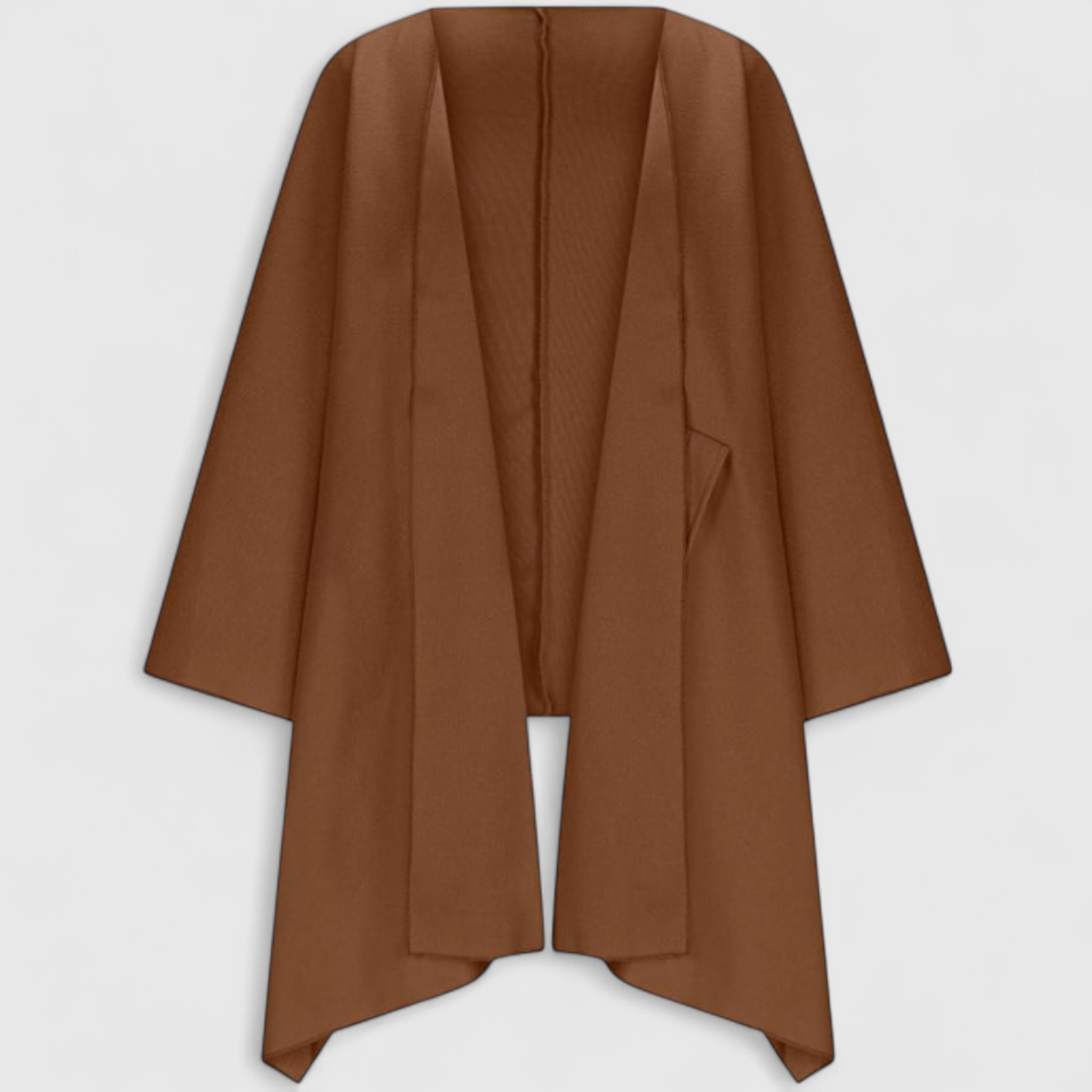 Cardigan Donna Oversize in Maglia con Maniche a Pipistrello, Morbido e Caldo - Marrone - aperto autunno caldo cardigan cardigan donna comfort donna inverno maglioni e cardigan maniche maniche a pipistrello moda donna oversize pipistrello stile - Concept Palermo