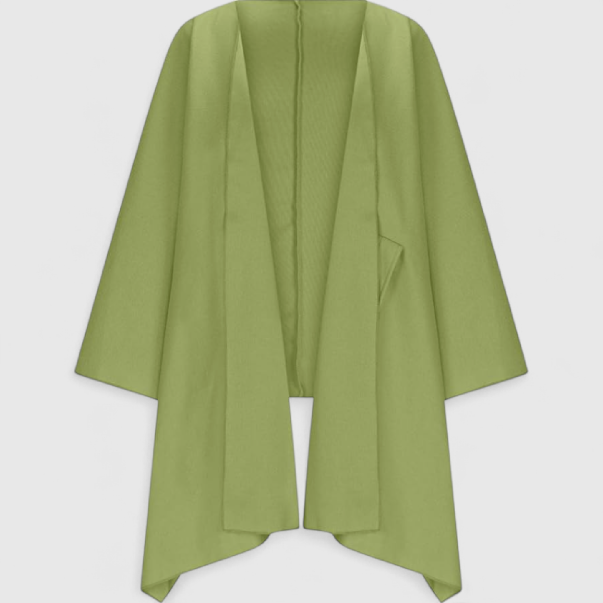 Cardigan Donna Oversize in Maglia con Maniche a Pipistrello, Morbido e Caldo - Verde - aperto autunno caldo cardigan cardigan donna comfort donna inverno maglioni e cardigan maniche maniche a pipistrello moda donna oversize pipistrello stile - Concept Palermo