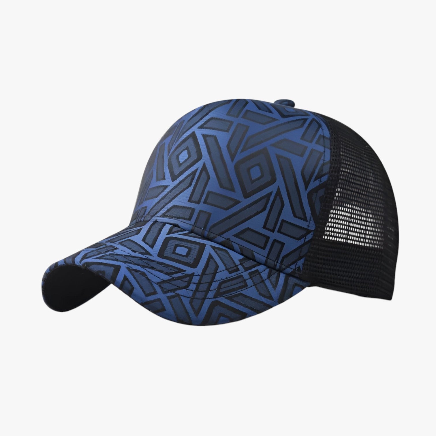 Berretto piatto regolabile a quadri Uomo - blu 54-60cm - berretto berretto piatto caps men's hat mens cap piatto quadri regolabile uomo - Concept Palermo