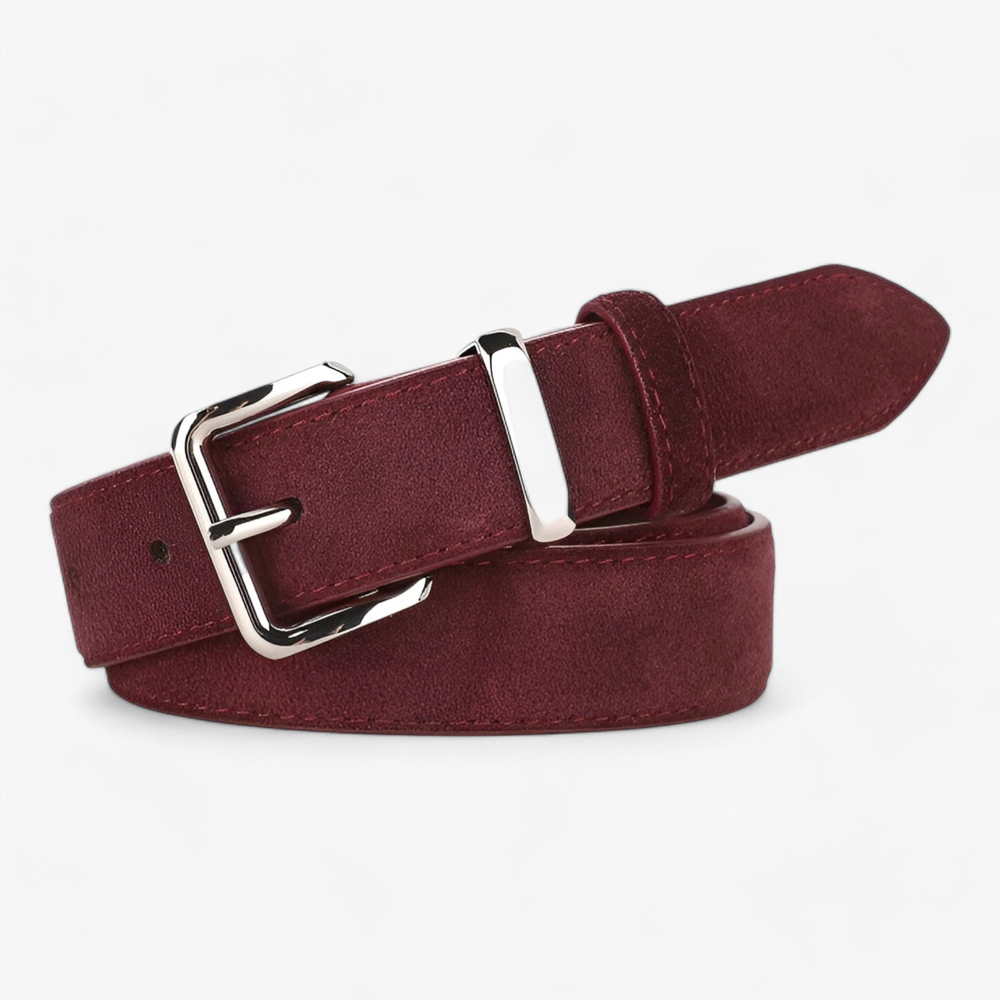 Cintura in camoscio: e versatile Pelle Donna - Rosso 100cm - Belts belts for woman camoscio cintura cintura camoscio donna pelle versatile women's belt - Concept Palermo