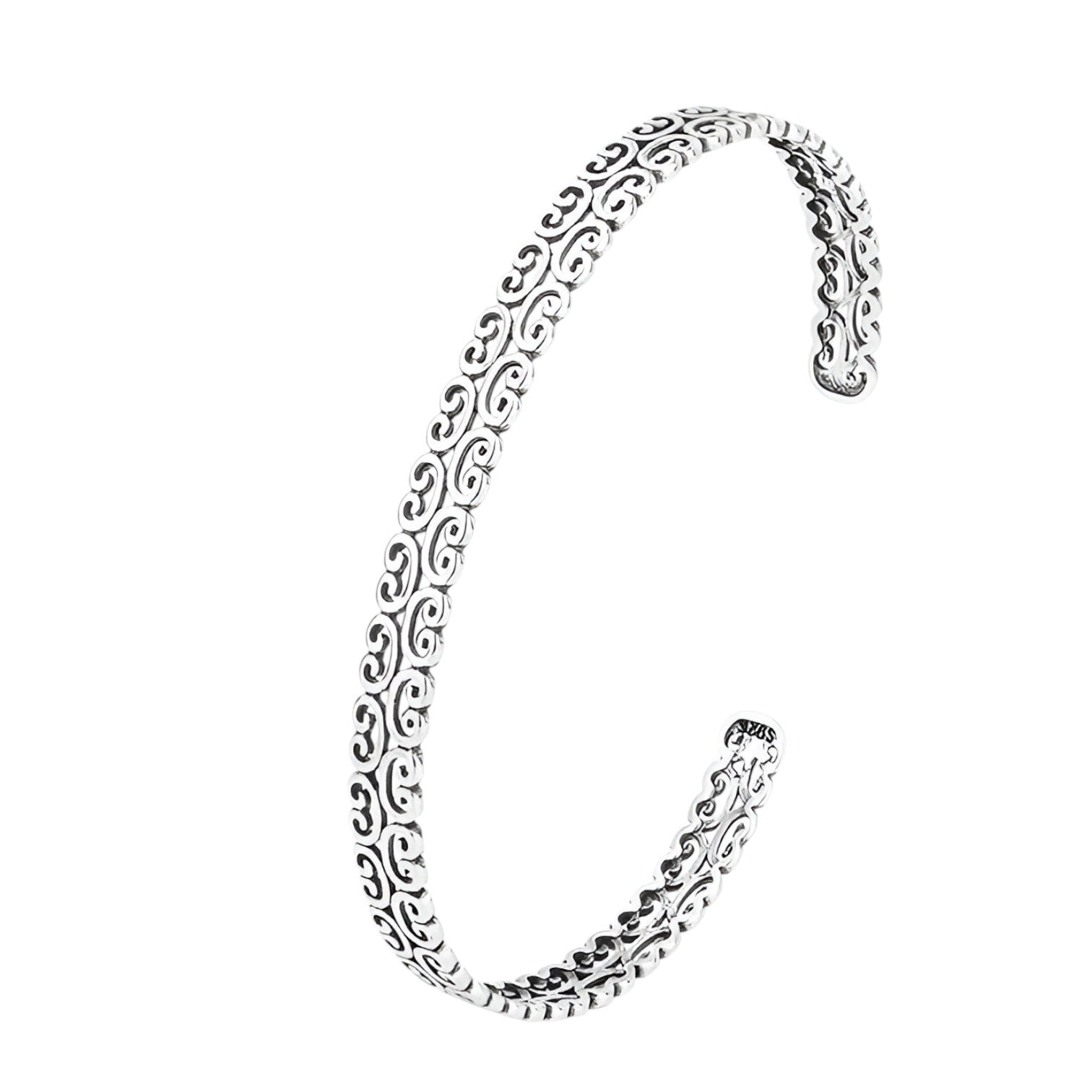 Polsino in argento con motivo a nuvole Donna - - BRACELET FOR WOMEN BRACELETS bracelets for women donna jewelry motivo nuvole polsino polsino motivo - Concept Palermo
