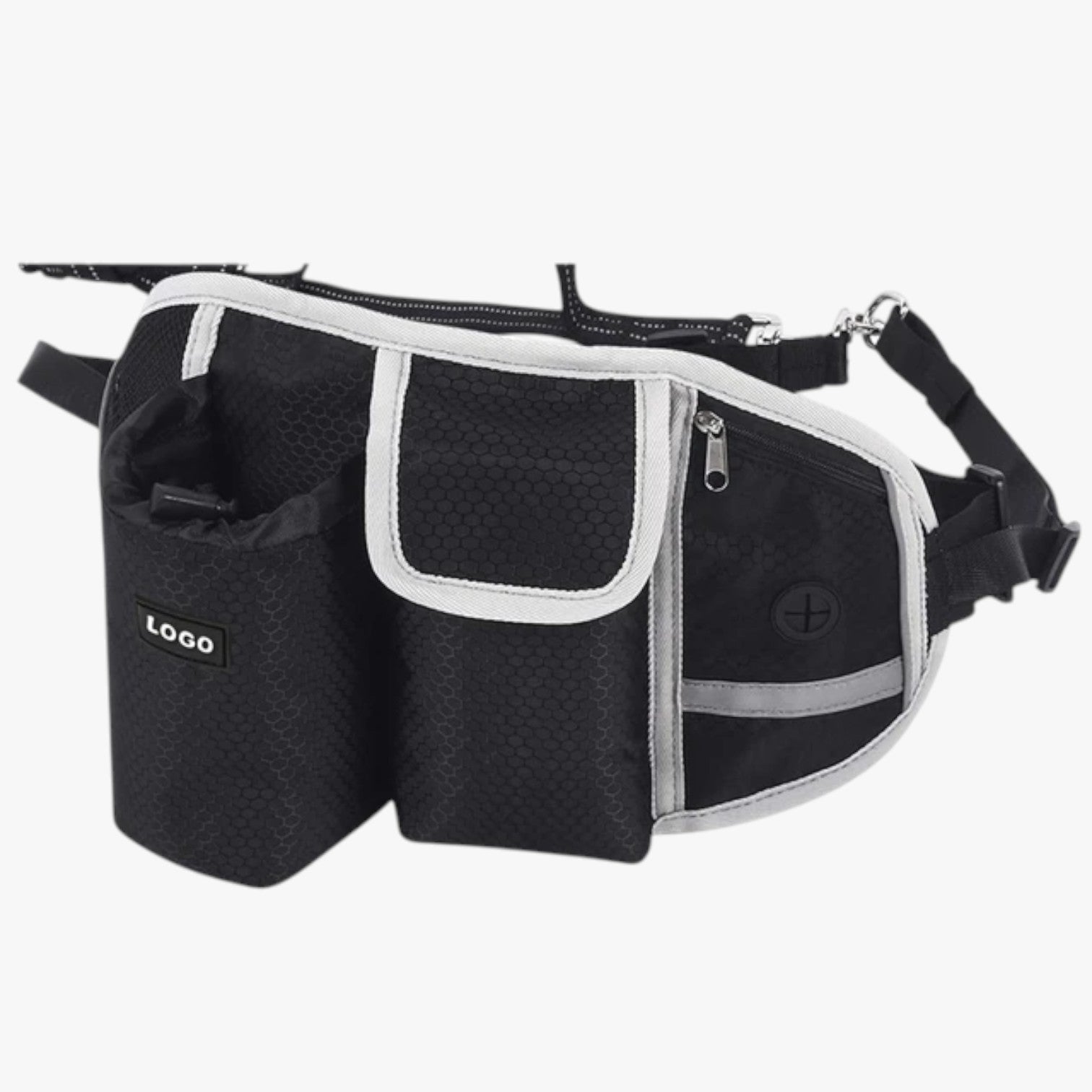 Marsupio Sportivo con Porta-Premi e Guinzaglio Riflettente Uomo - Nero NO GUinzaglio Cina - guinzaglio marsupio marsupio sportivo pet pet accessories petproduct Pets pets & supplies porta premi riflettente sportivo - Concept Palermo