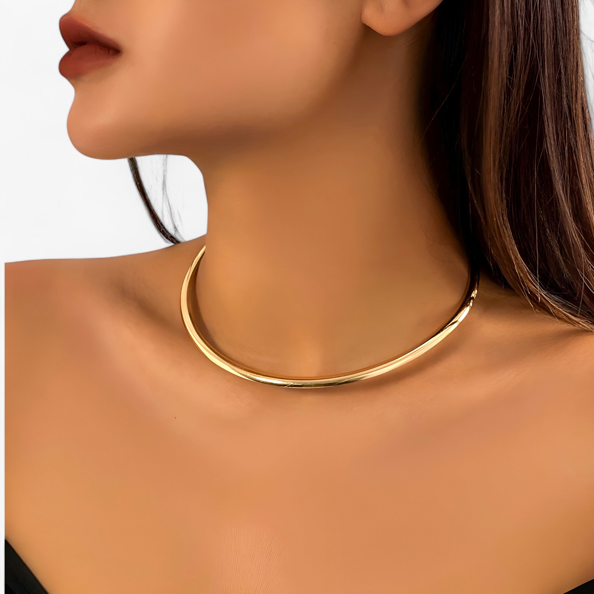Collana Choker Oro Singola - Opzione di Stile per Ogni Look da Festa Lana Donna - - choker collana collana choker donna festa jewelry lana look necklaces Necklaces for Women WOMEN - Concept Palermo