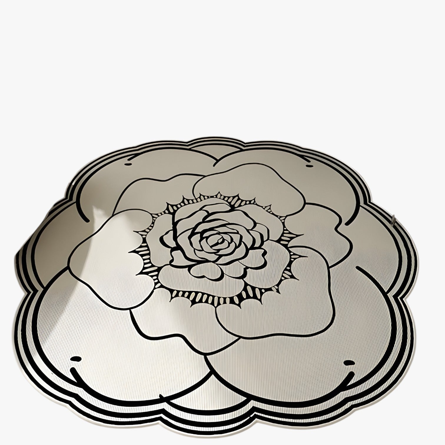 Tappeto in cristallo floreale – Morbido- Antiscivolo - Bianco - antiscivolo bedroom cristallo floreale Home home & garden home decor tappeto tappeto cristallo - Concept Palermo