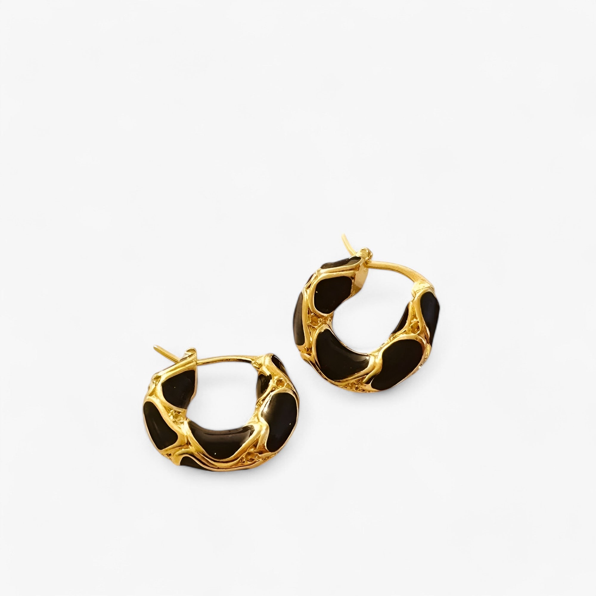 Orecchini a cerchio con smalto vintage - Lusso di tendenza Donna - - cerchio donna Earrings Gift Gifts for women jewelry orecchini orecchini cerchio smalto tendenza vintage WOMEN - Concept Palermo