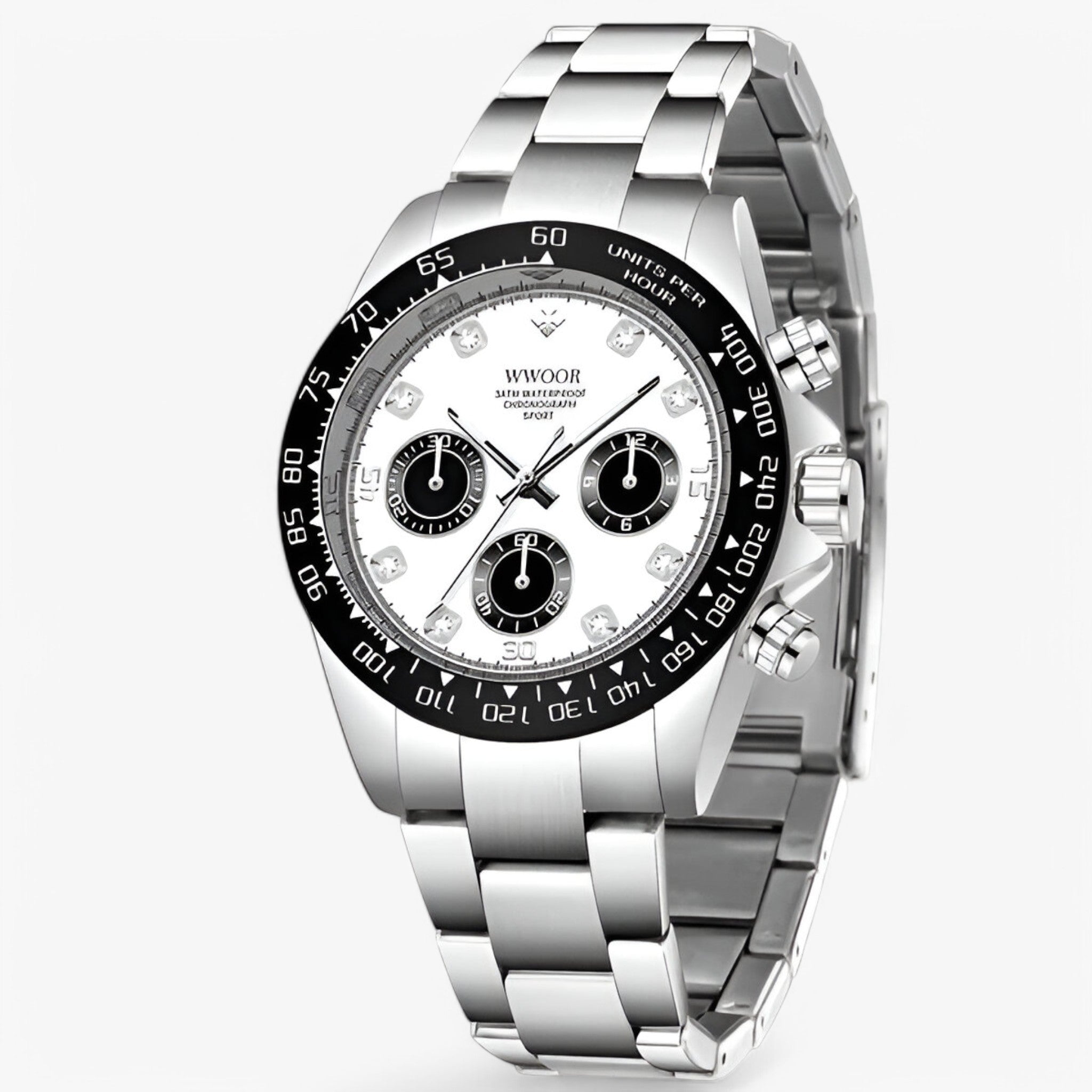Orologio Cronografo Uomo Elegante Argento Acciaio Inox Impermeabile - Quarzo Classico - Argento - accessoires acciaio cronografo horloges inossidabile orologio orologio cronografo uomo watches - Concept Palermo