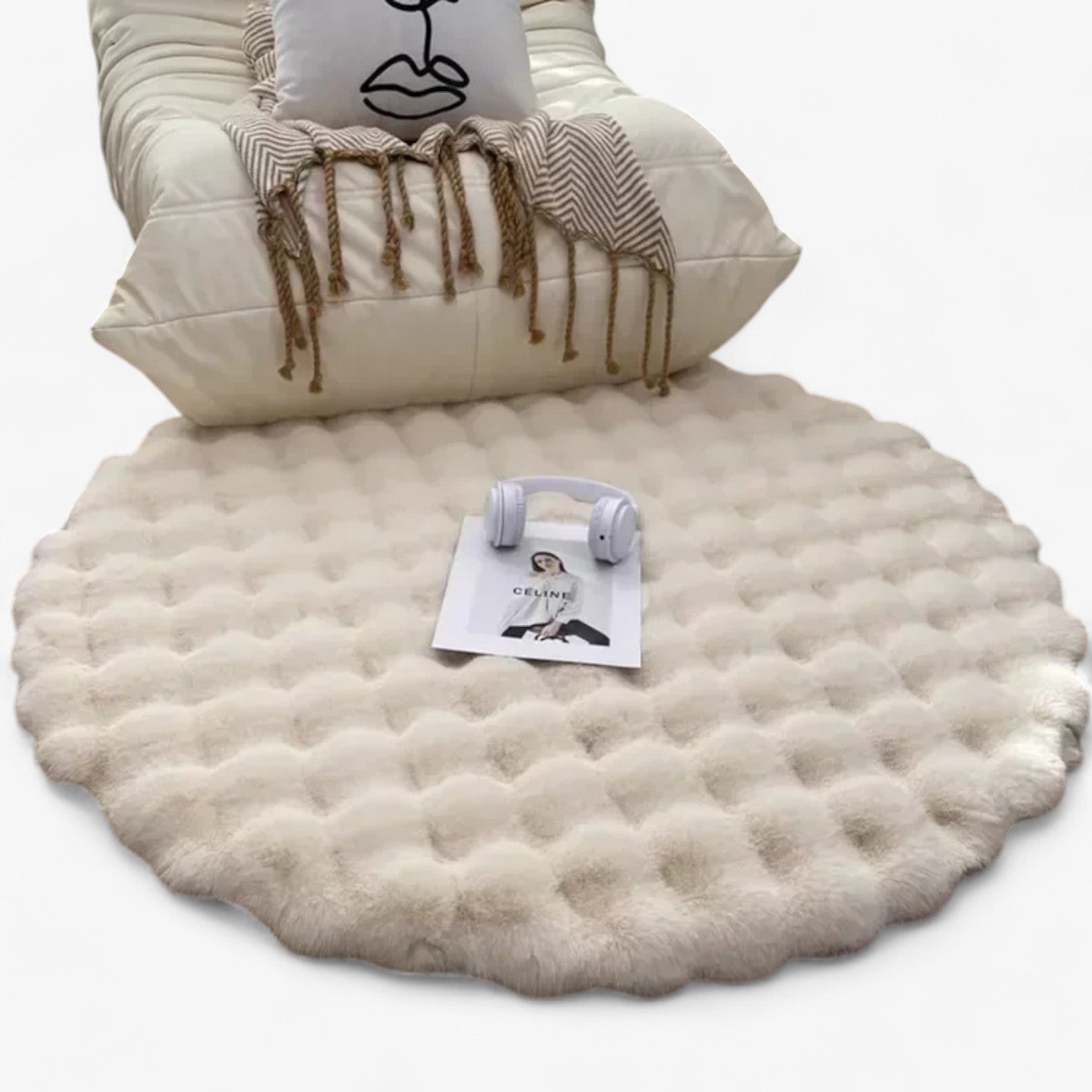 Tappeto soffice antiscivolo per soggiorno e camera da letto - beige - antiscivolo bedroom camera Home home & garden letto soffice soggiorno tappeto tappeto soffice - Concept Palermo