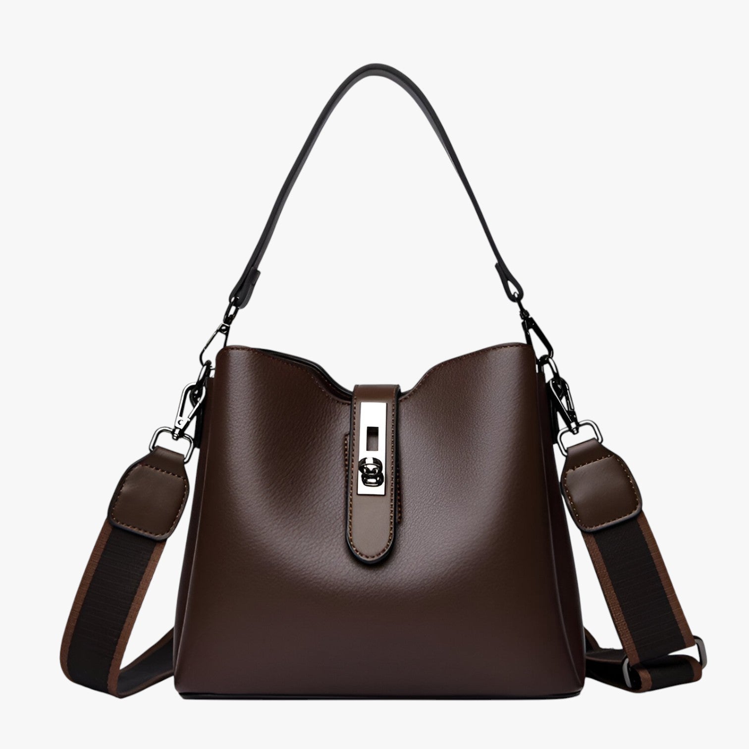 Borsa a tracolla in pelle per l'eleganza di tutti i giorni - Caffè - Bags borsa borsa tracolla eleganza giorni handbags pelle tracolla women bags Women's handbags - Concept Palermo