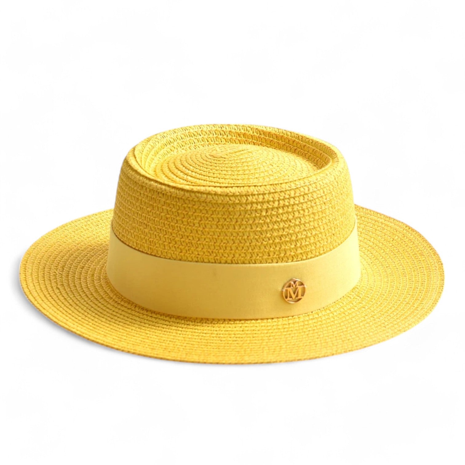 Cappello di paglia - Stile, leggero e adatto ai viaggi - Geel 56-58CM - adatto bucket hats cappello cappello paglia hat Hat for girls leggero paglia stile viaggi women hat women's hat - Concept Palermo
