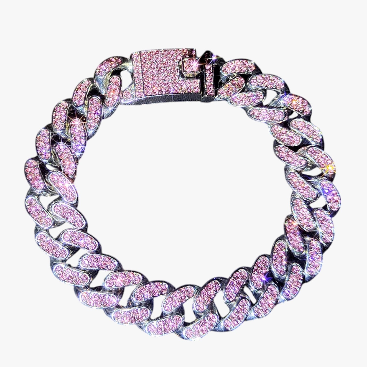 Bracciale Tennis con Ciondoli Cuore & Cristallo – Eleganza Hip Hop per Ogni Occasione Donna - - bracciale bracciale tennis BRACELET BRACELET FOR WOMEN BRACELETS bracelets for women ciondoli cristallo cuore donna eleganza jewelry women bracelets - Concept Palermo