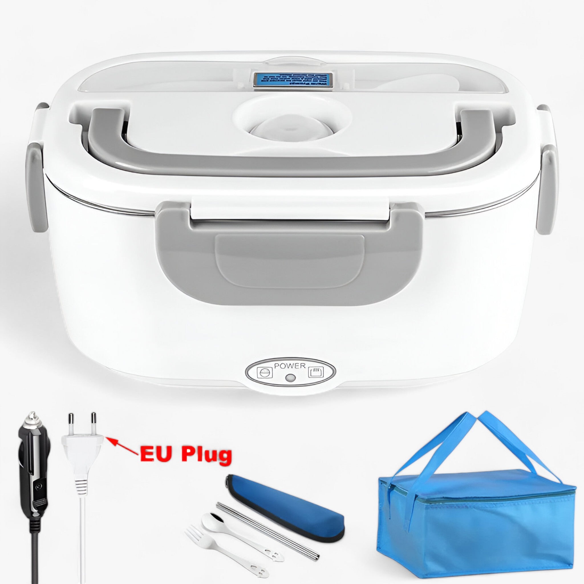 Lunch Box Elettrica - Scaldavivande Portatile per Ufficio e Scuola - Caricabatterie per auto e contatto UE - borsa - elettrica kitchen & dining lunch lunch box lunch elettrica portatile scaldavivande scuola ufficio - Concept Palermo