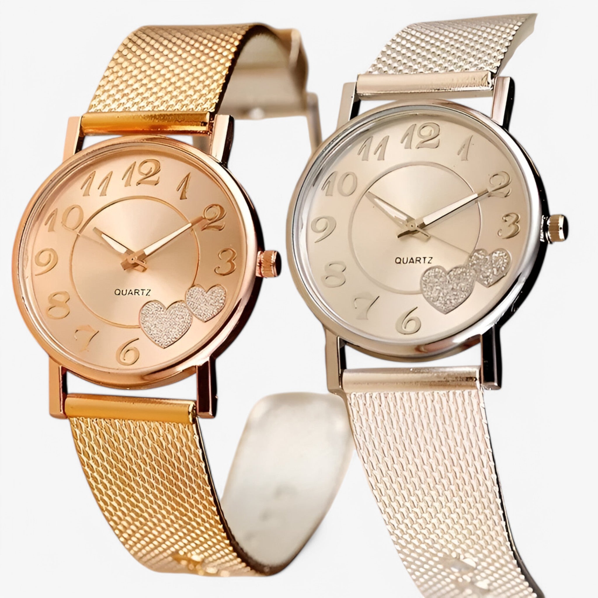 Orologio da Uomo in Oro Rosa con Quadrante a Cuore, Elegante e Moderno - - cuore female watch orologio orologio quadrante quadrante uomo watch for women watches - Concept Palermo