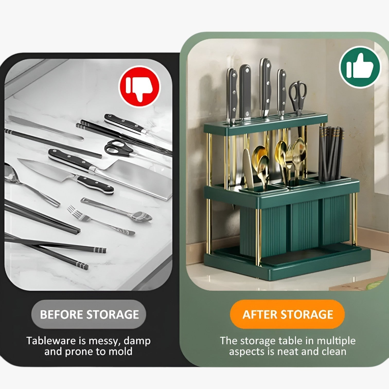 Organizer da cucina salvaspazio – Tieni il tuo piano di lavoro ordinato - - cucina Kitchen kitchen & dining kitchen accessory kitchen tools kitchen utensil lavoro ordinato organizer organizer cucina piano salvaspazio - Concept Palermo