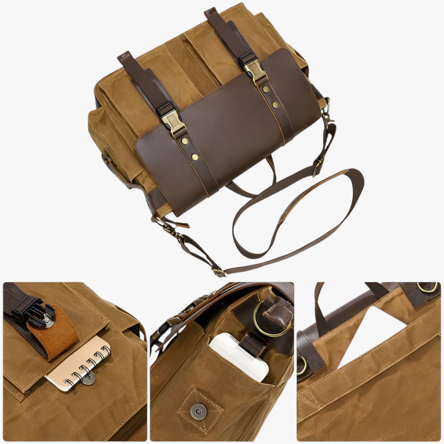 Borsa Messenger in Pelle Vintage - - Bags borsa borsa messenger men bag mens bag messenger pelle vintage - Concept Palermo