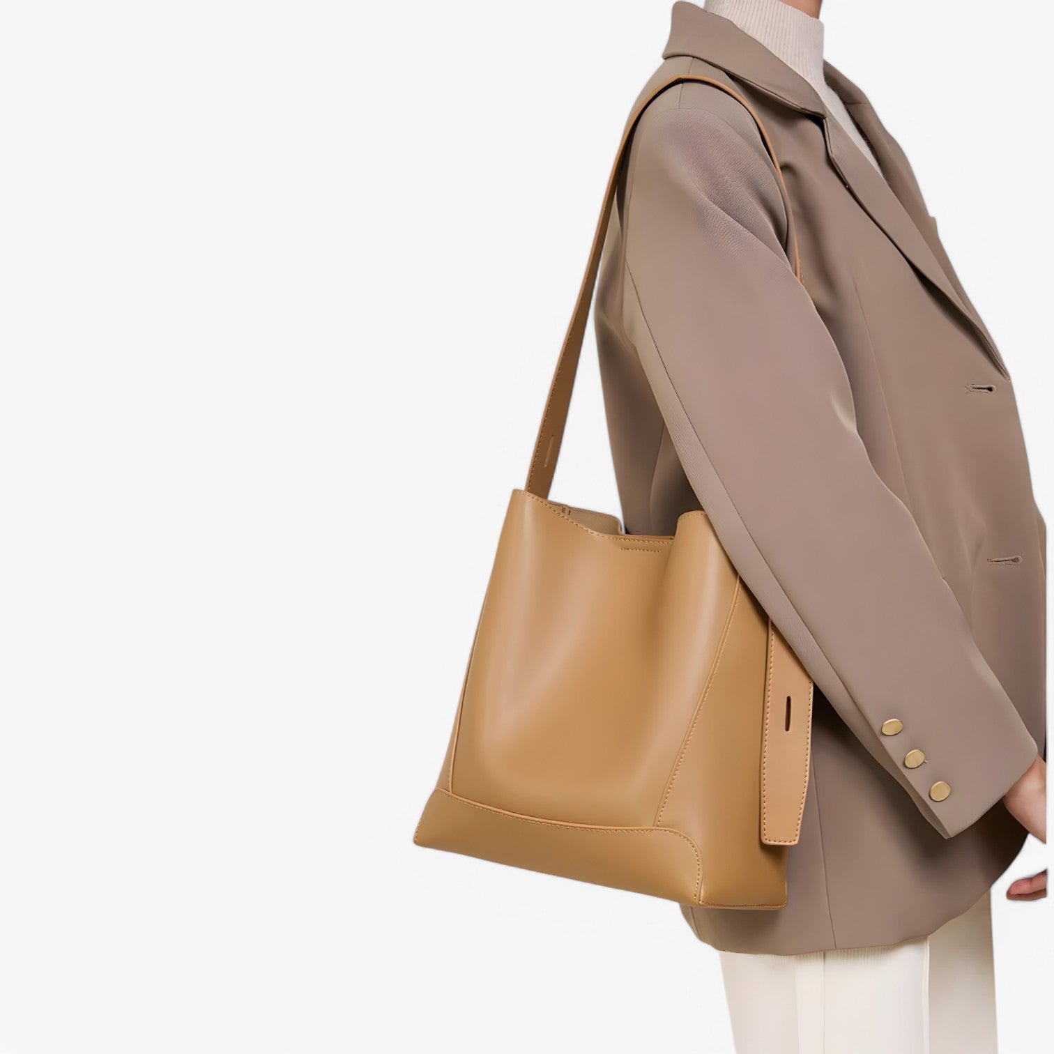 Borsa a Spalla Donna Grande in Vera Pelle Nera - Elegante e Capiente - - ampia bag bags borsa borsa spalla donna Leather Bag pelle raffinata Shoulder Bags spalla women bag - Concept Palermo