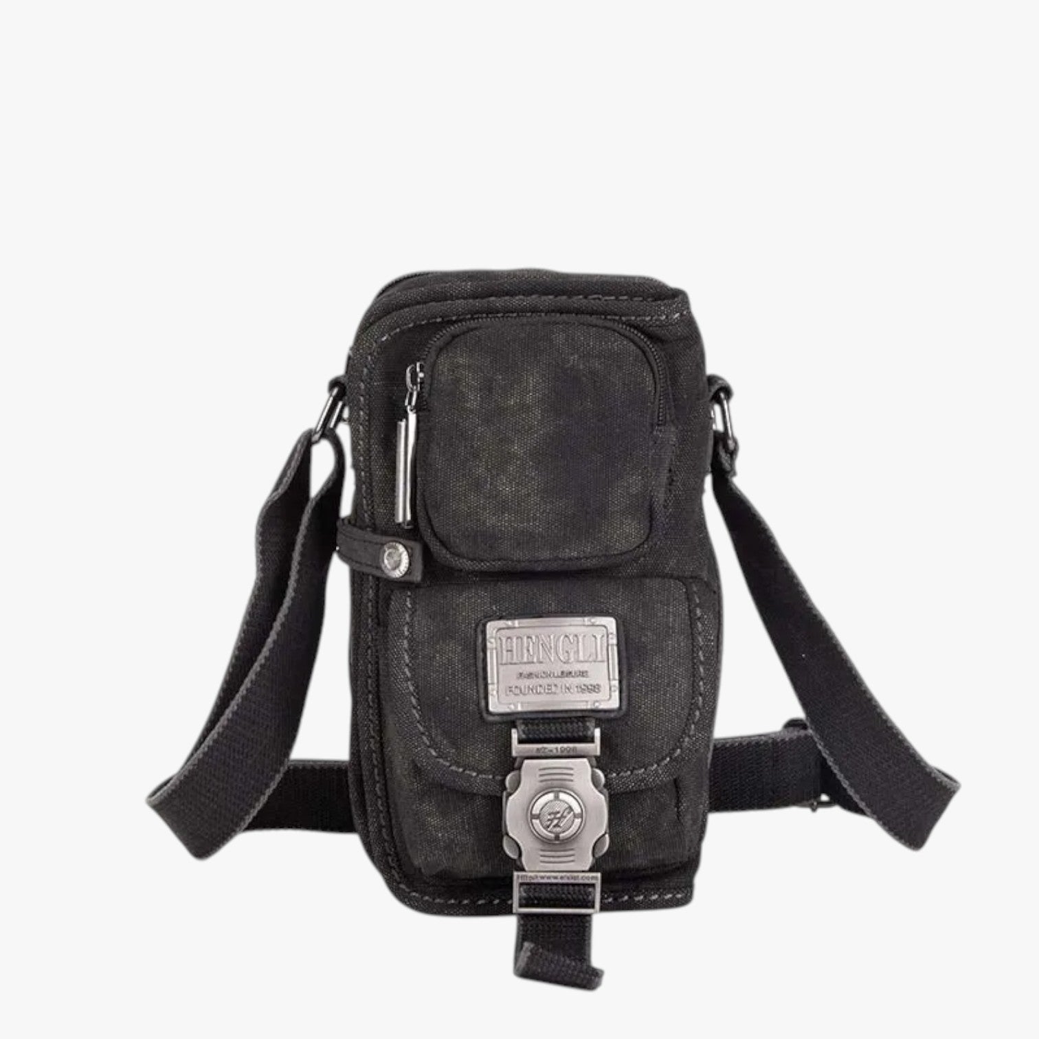 E pratica: la borsa a tracolla in tela per ogni viaggio Uomo - nero - Bags bags for men borsa mens bag ogni pratica pratica borsa Shoulder Bags tela tracolla uomo - Concept Palermo