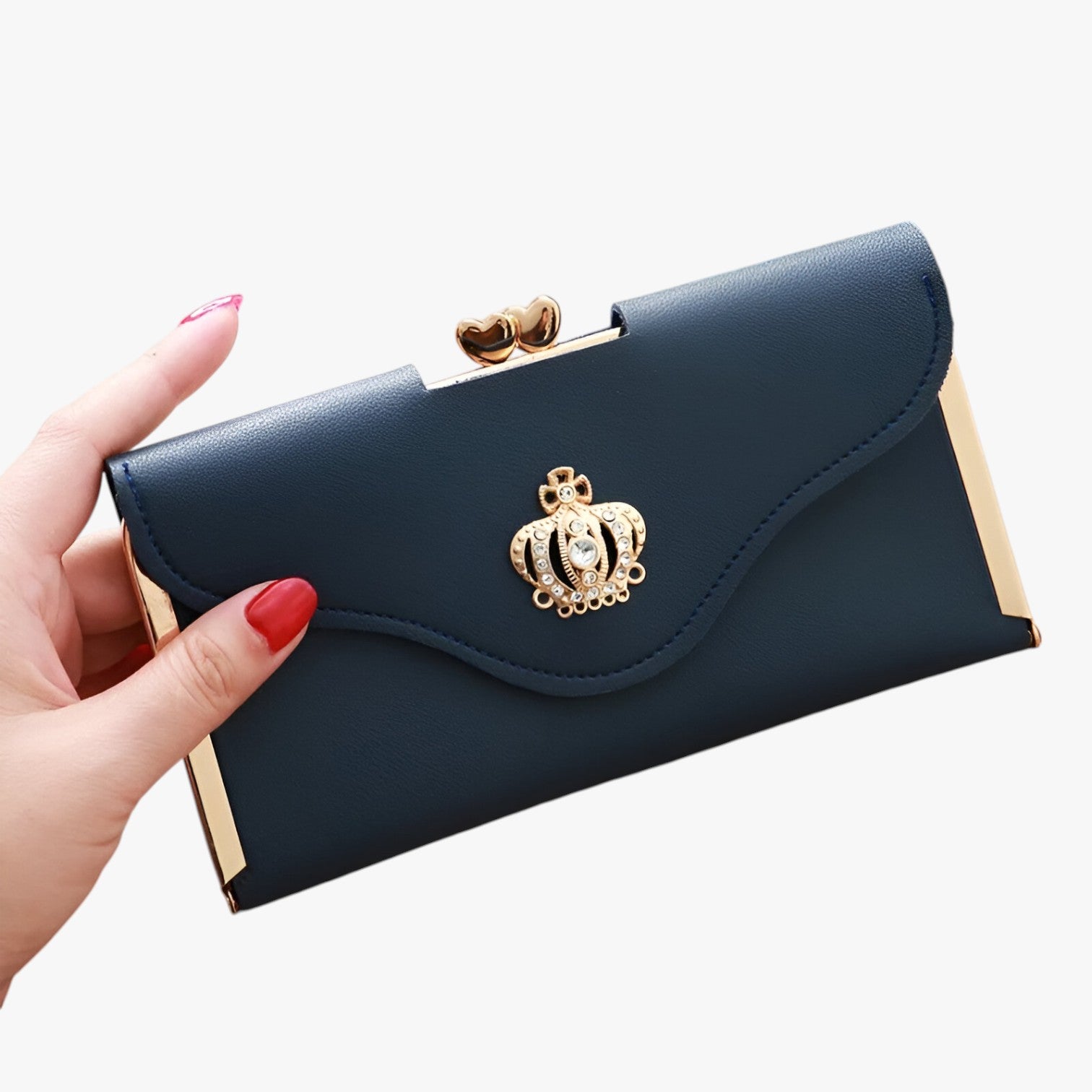 Portafoglio da donna Luxe - Design, ampia suddivisione - Blu - ampia design donna luxe portafoglio portafoglio donna suddivisione wallet wallets womens wallet - Concept Palermo