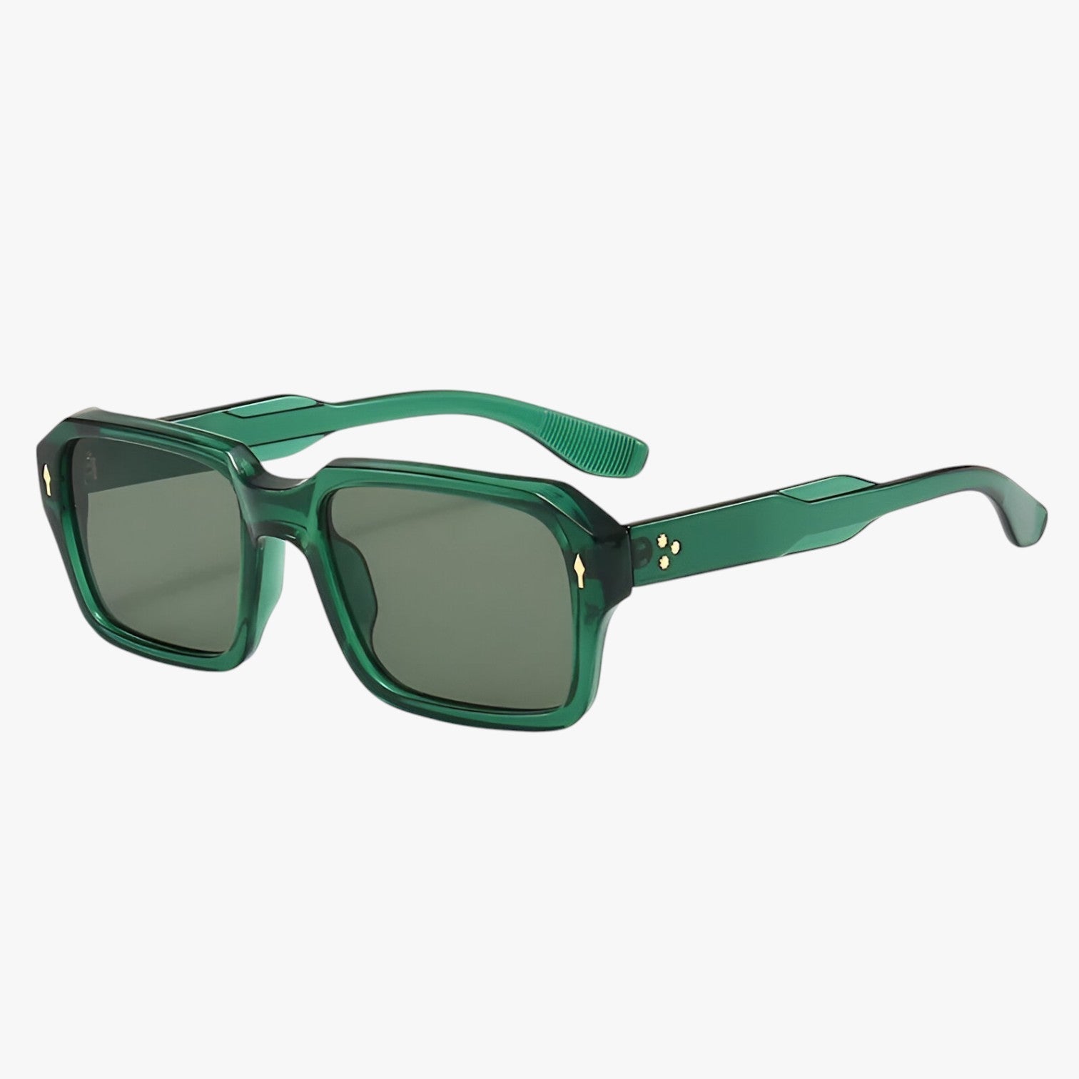 Occhiali da sole rettangolari – Protezione UV400 e design Uomo - Verde Come mostrato in figura - design mens sunglasses occhiali occhiali sole protezione rettangolari sole sunglasses uomo - Concept Palermo