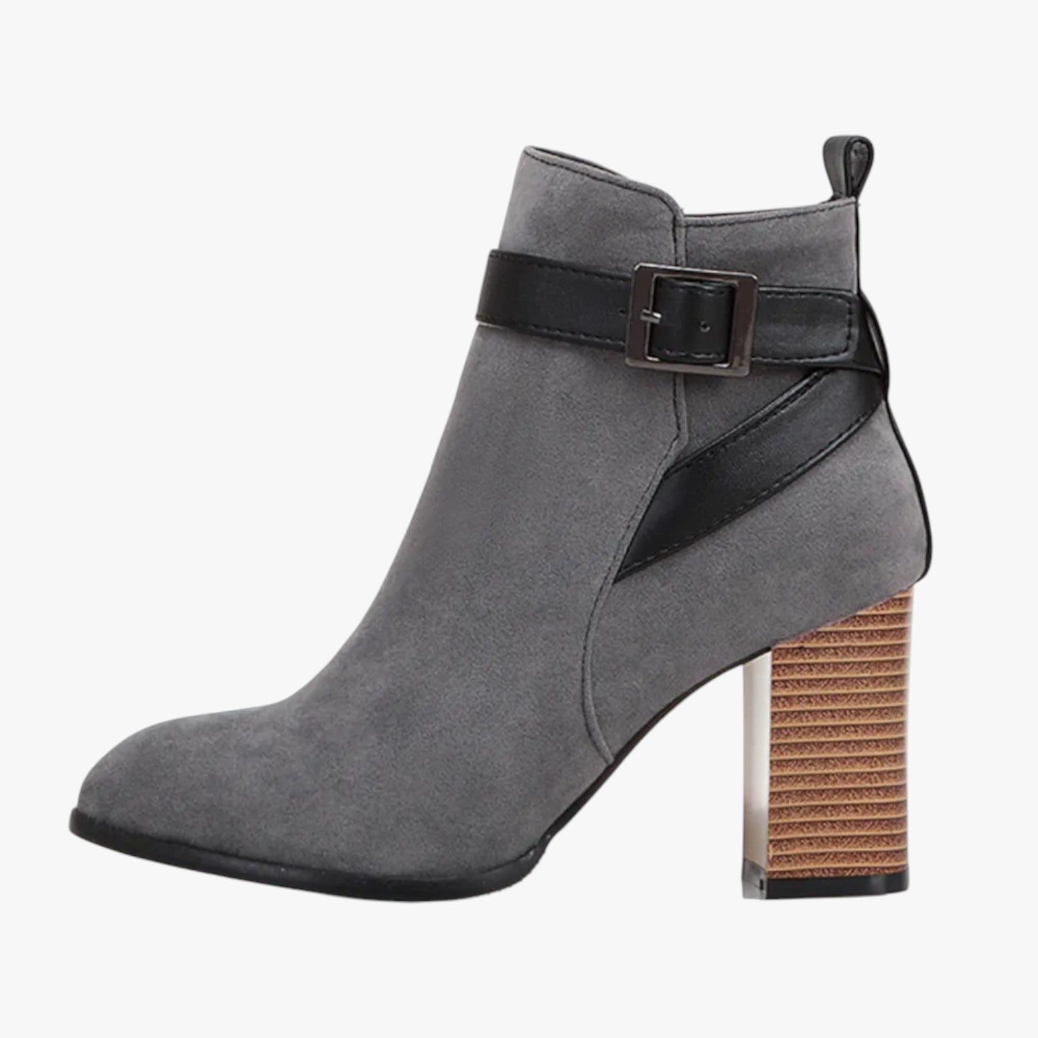 Stivali alti da donna con fibbia – Eleganza e comodità per l'autunno/inverno - Grigio - alti autunno BOOTS Boots & Shoes comodità donna eleganza fibbia inverno shoes womens boots - Concept Palermo