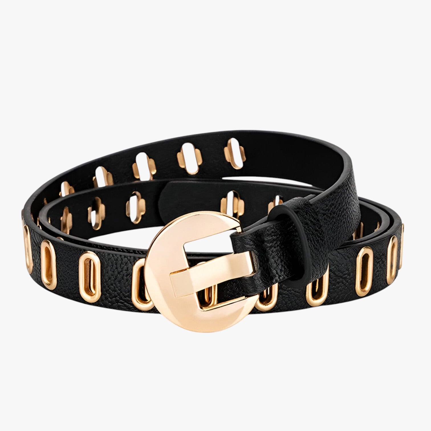 Cintura Grunge Donna Regolabile Stile Punk con Fibbia in Lega - nero - Belts belts for woman cintura cintura grunge donna fibbia grunge lega punk regolabile waist belt for women Womens belt - Concept Palermo