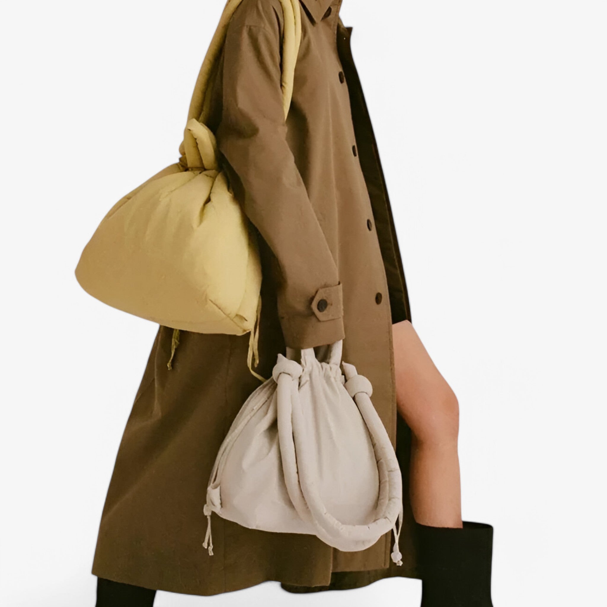 Borsa a Spalla Puffer Nera Grande Donna, Morbida Elegante Invernale con Tracolla - - bags borsa borsa spalla donna new_for_google_may puffer spalla unica - Concept Palermo