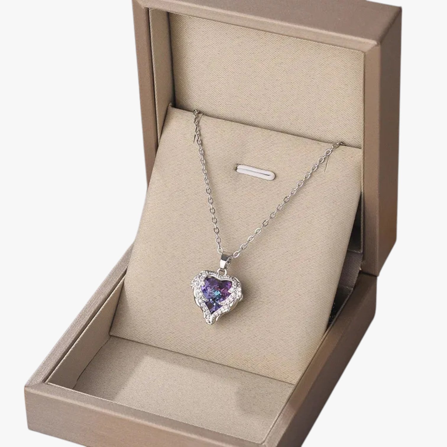 Collana Cuore Oro con Cristalli Brillanti Lana Donna - - brillanti collana collana cuore cristalli cuore donna elegant womens necklaces Fashion Necklaces jewelry lana necklace NECKLACES Necklaces for Women - Concept Palermo