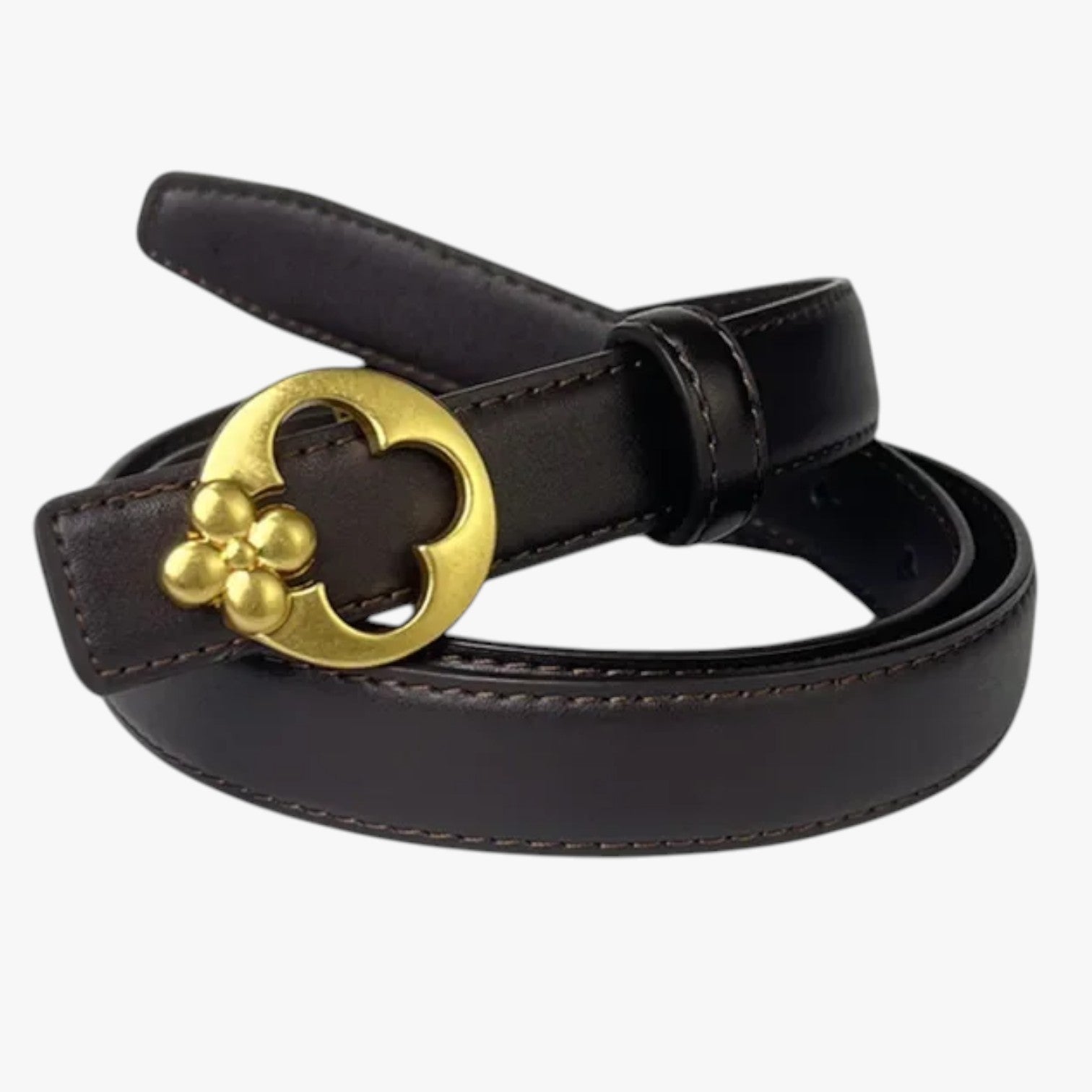 Cintura Donna 2025 Eleganza Casual con Fibbia Designer - caffè 105cm-110cm - Belts casual cintura cintura donna designer donna eleganza fibbia waist belt for women Womens belt - Concept Palermo