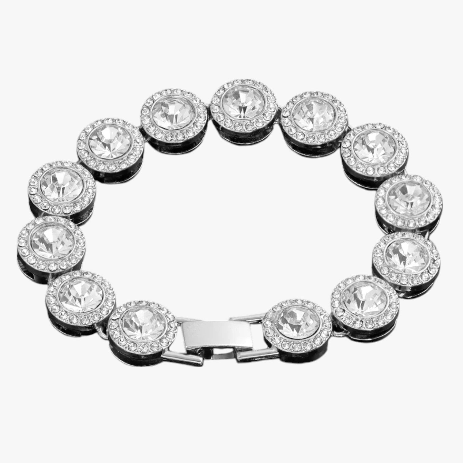 Bracciale Tennis con Ciondoli Cuore & Cristallo – Eleganza Hip Hop per Ogni Occasione Donna - - bracciale bracciale tennis BRACELET BRACELET FOR WOMEN BRACELETS bracelets for women ciondoli cristallo cuore donna eleganza jewelry women bracelets - Concept Palermo