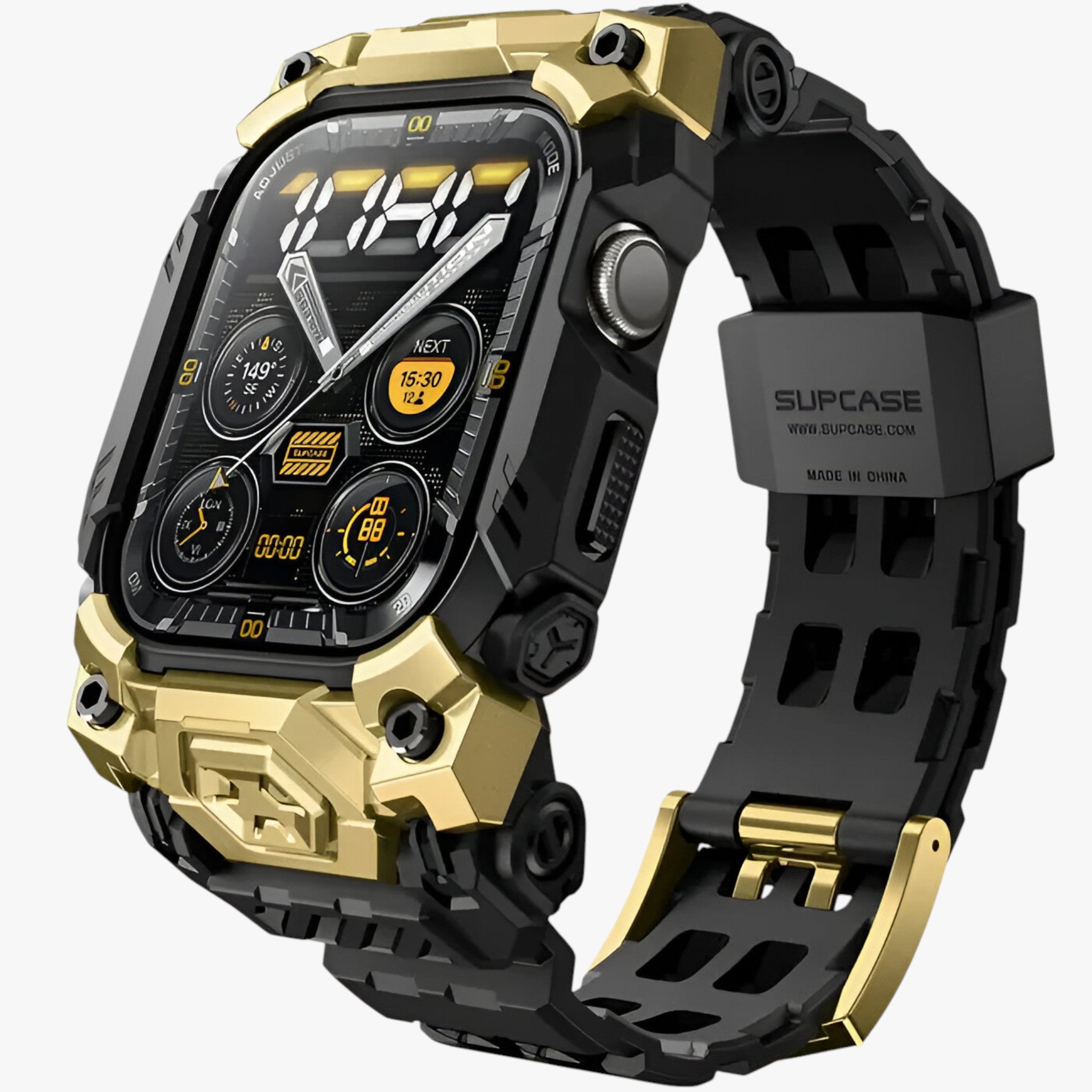 Custodia Robusta con Cinturino per Apple Watch 10 - Oro - accessoires apple cinturino custodia custodia robusta horloges robusta watch watches - Concept Palermo