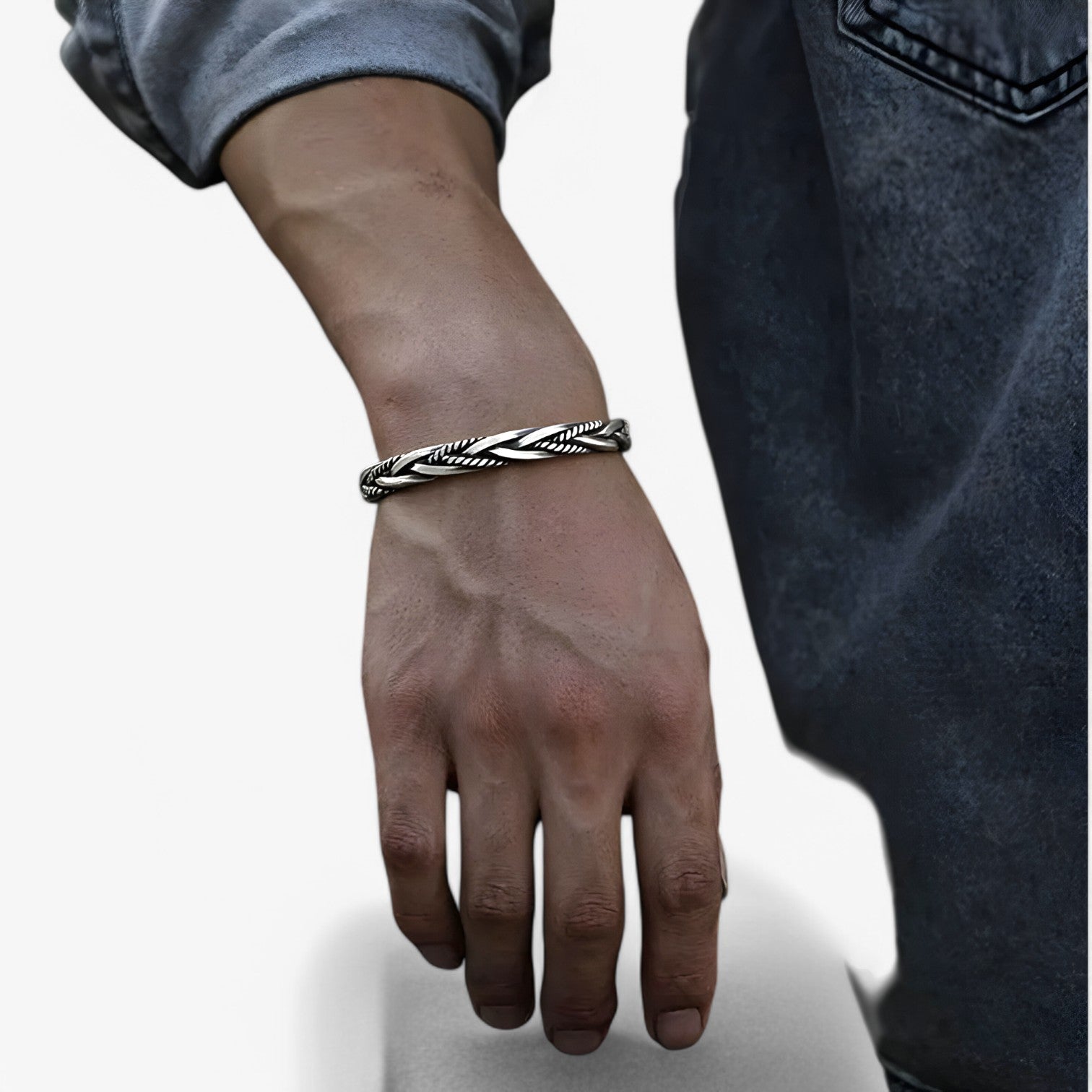 Bracciale in argento sterling 925 – cool, senza tempo e fatto a mano Uomo - - bracciale bracciale sterling BRACELET cool fatto jewelry mano mens bracelet sterling tempo - Concept Palermo