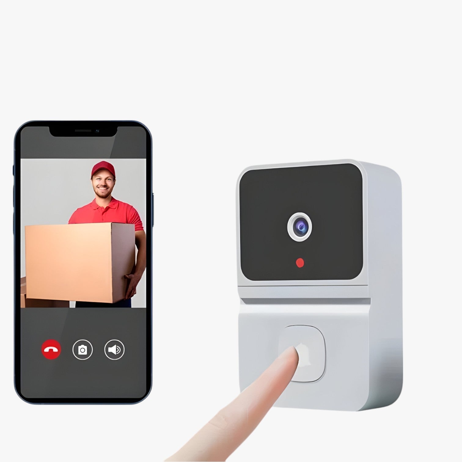 Campanello Video WiFi Intelligente con Intercomunicatore Bidirezionale Uomo - - bidirezionale camera campanello campanello video gadget gadgets intelligente intercomunicatore uomo video - Concept Palermo