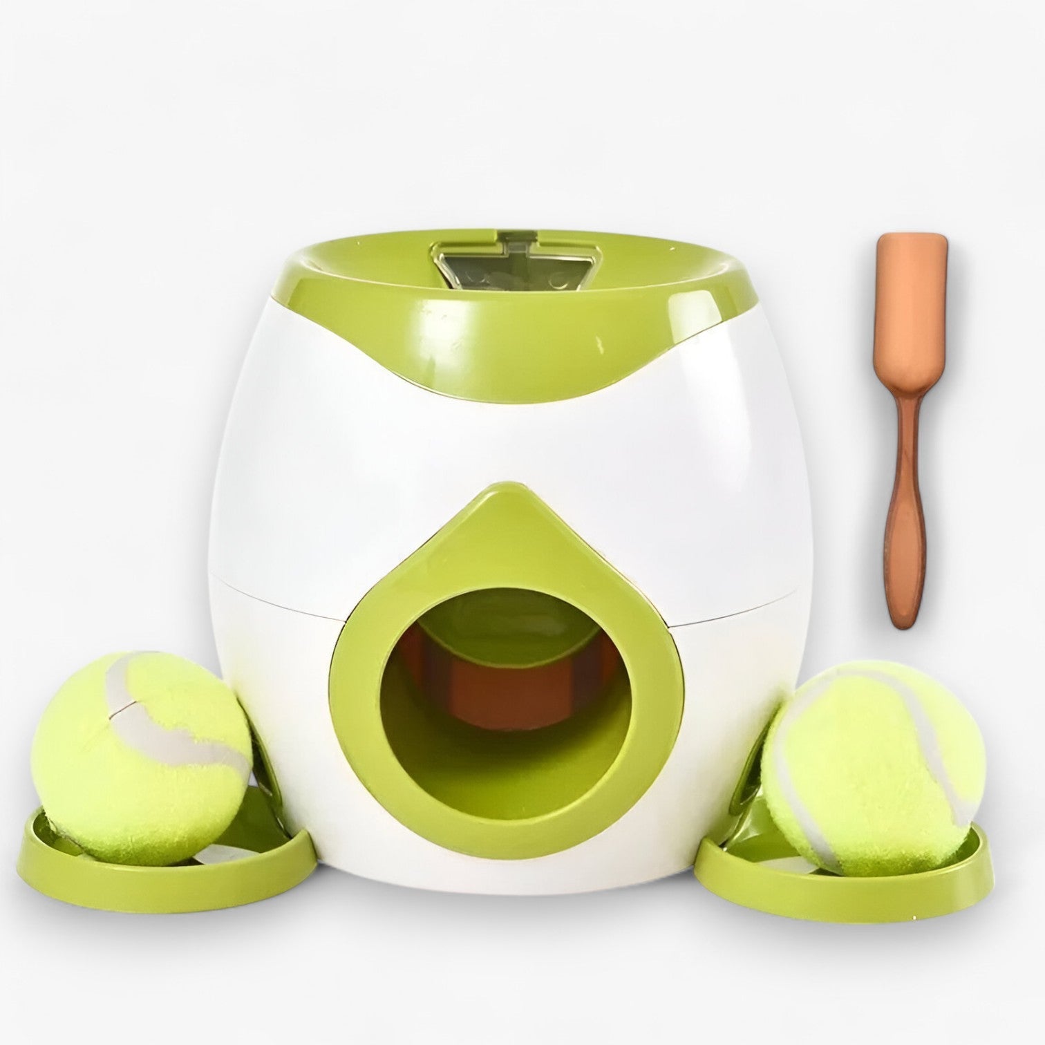 Distributore Intelligente di Tennis e Snack per Cani Uomo - Verde Con due palline - cani distributore distributore intelligente intelligente pet pet accessories PET SUPPLIES pets & supplies snack tennis uomo - Concept Palermo