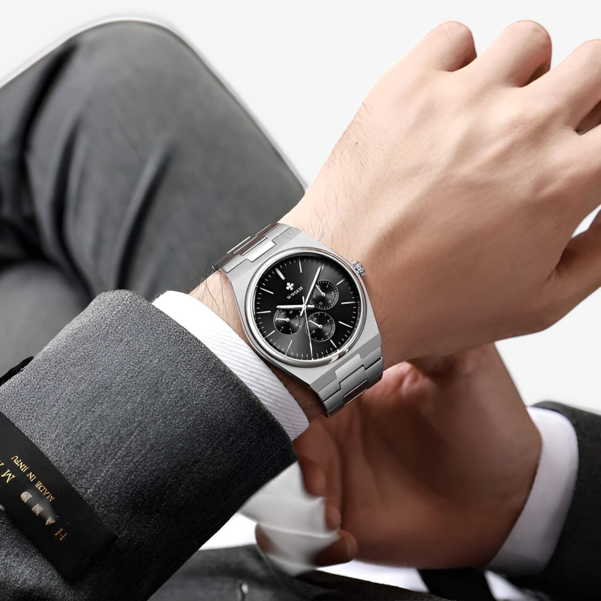 Orologio in Acciaio con Vetro Zaffiro Uomo - - accessoires acciaio horloges orologio orologio acciaio uomo vetro watches zaffiro - Concept Palermo