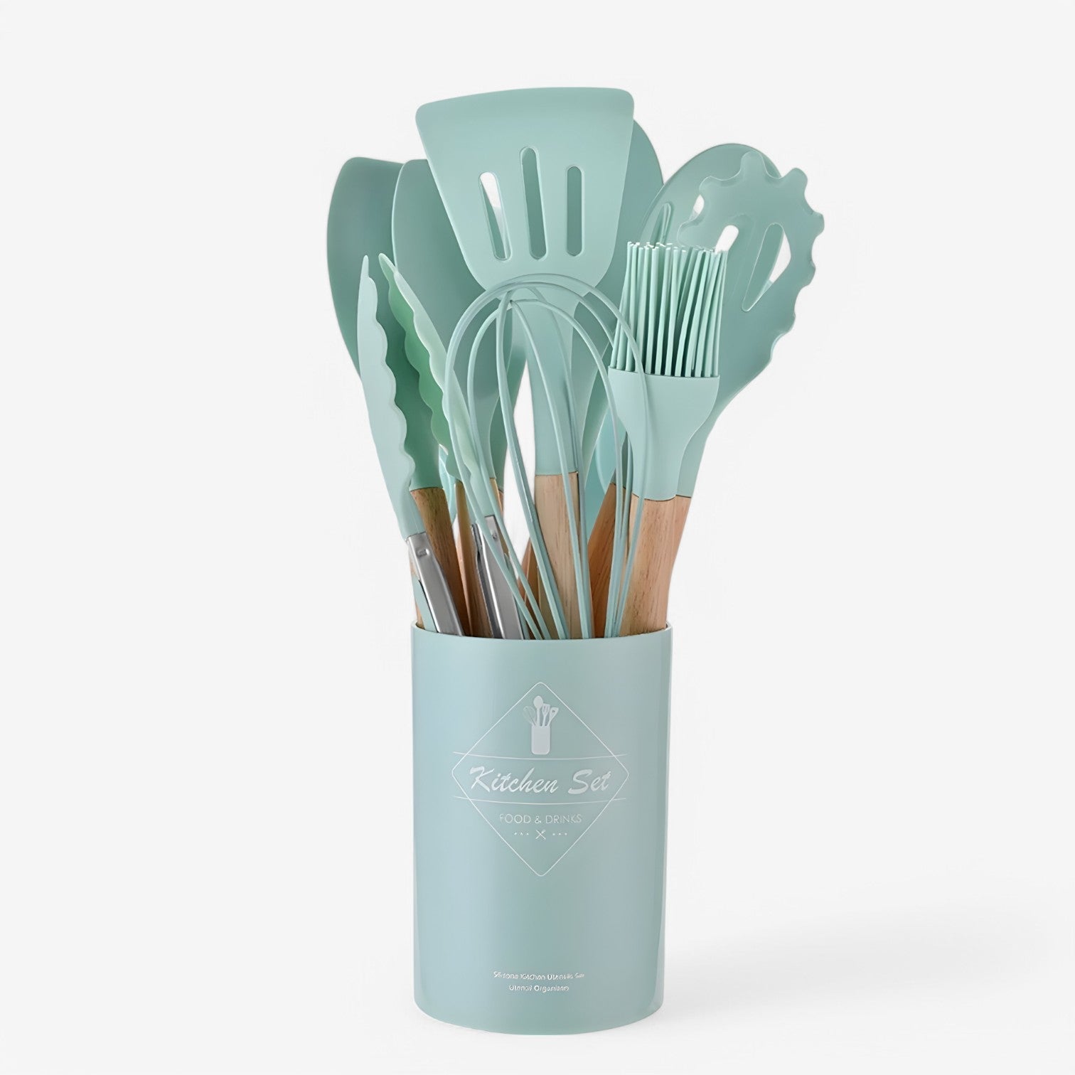 Set di accessori da cucina in silicone – resistente al calore, antiaderente e durevole Uomo - Verde 12Pezzi - accessori accessori cucina antiaderente calore cucina Kitchen kitchen & dining kitchen accessory kitchen tools resistente silicone - Concept Palermo