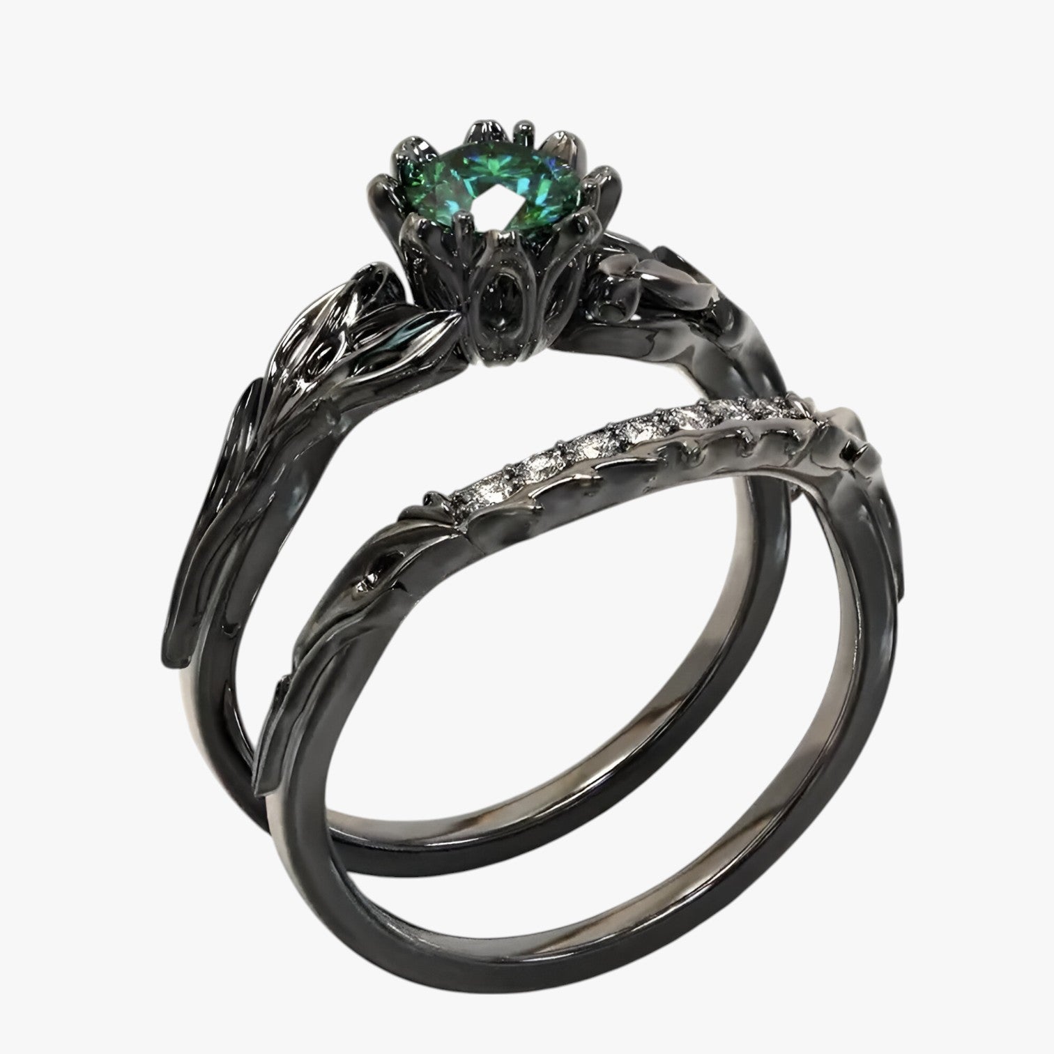 Anelli Coppia Gotici in Quarzo e Zircone Uomo - - anelli anelli coppia coppia couple ring gotici jewelry quarzo Ring Rings uomo women ring womens ring zircone - Concept Palermo