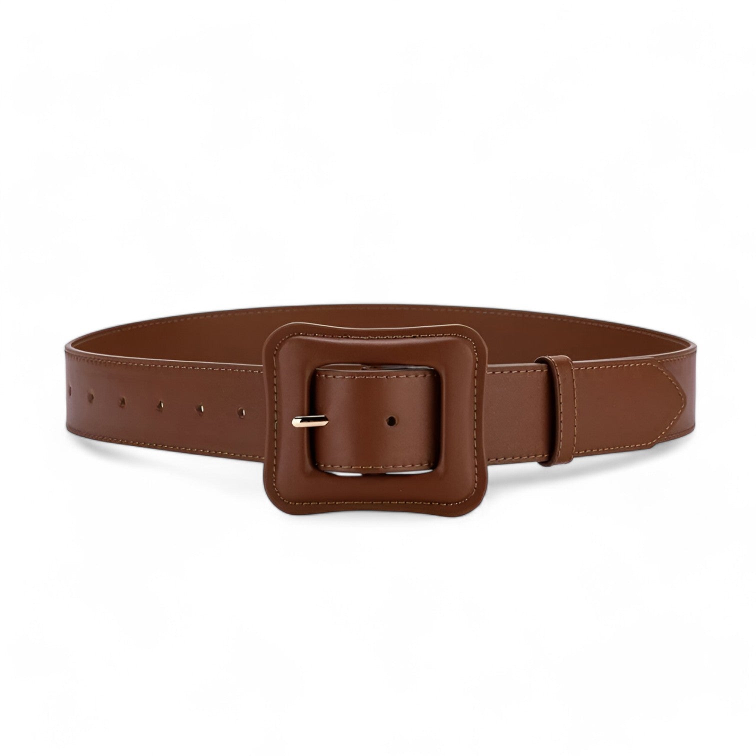 Cintura Larga in Pelle – Fascino Vintage Senza Tempo Donna - Caffè 102cm - belt buckle women Belts cintura cintura larga donna fascino larga pelle tempo vintage waist belt for women - Concept Palermo