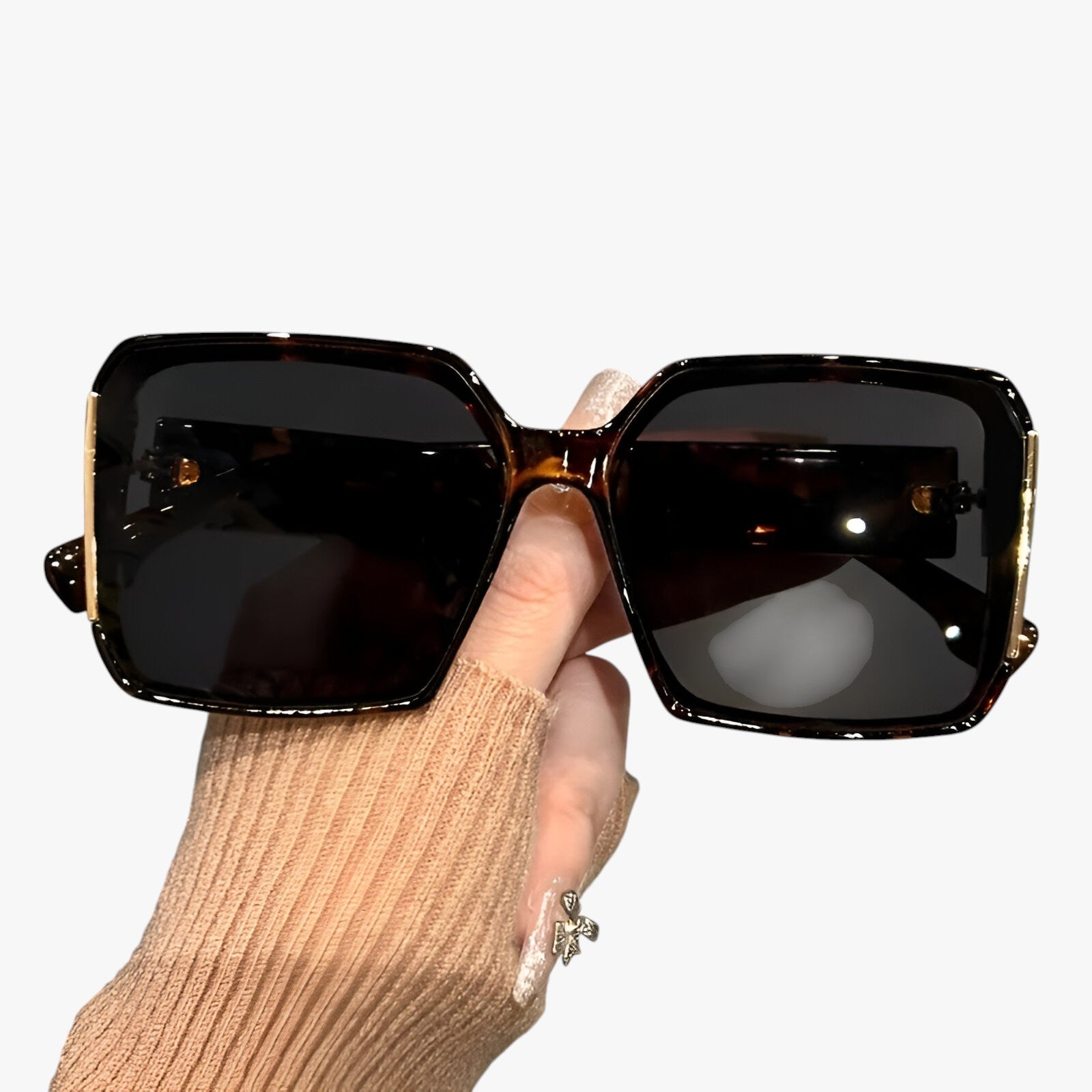 Occhiali da sole oversize con lenti sfumate per look estivi alla moda Uomo - Leopardo - alla estivi Fashion Sunglasses lenti look moda occhiali occhiali sole oversize Sunglasses - Concept Palermo