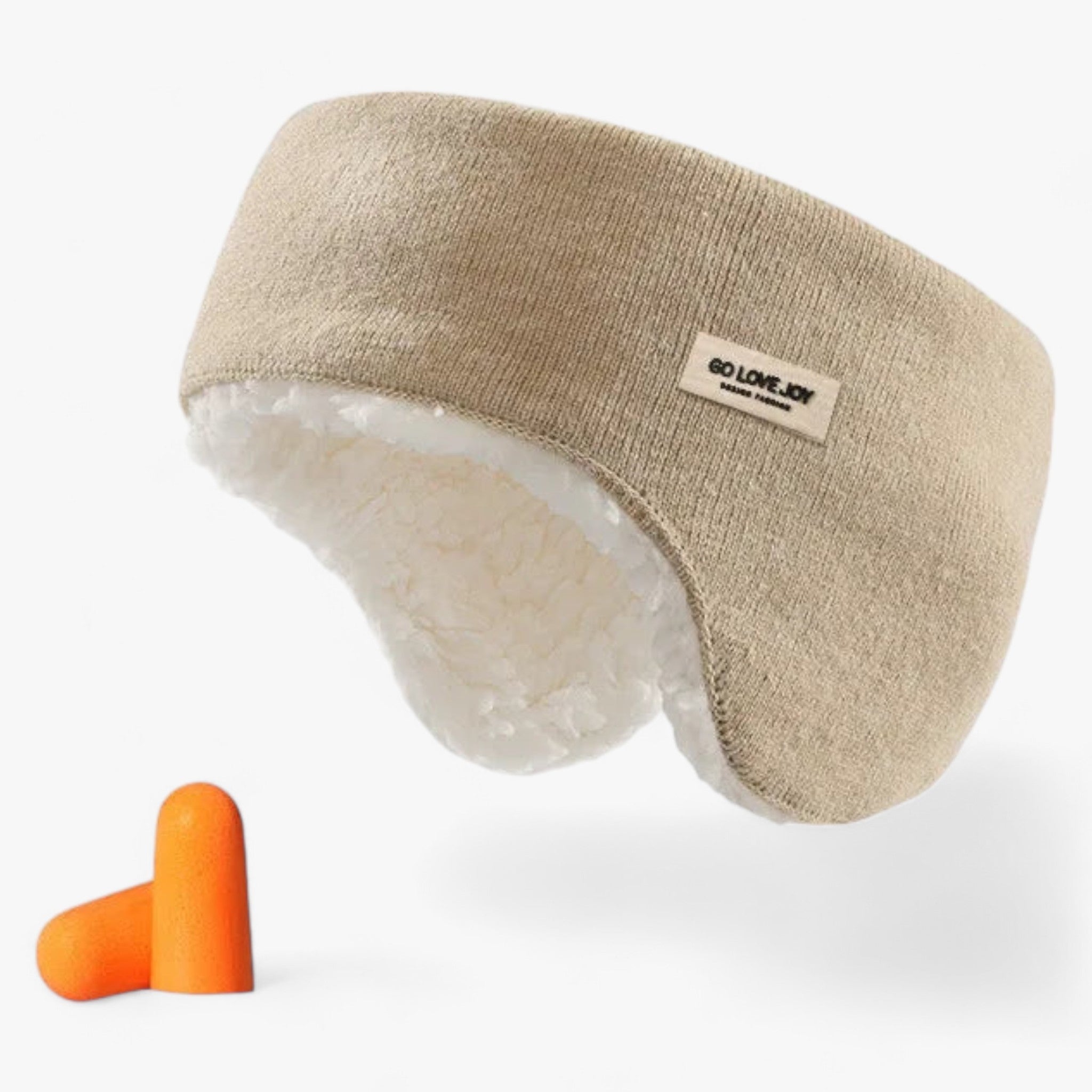 Tappi per le orecchie in pelliccia insonorizzata - confortevoli e con cancellazione del rumore Uomo - Beige (con tappi per le orecchie) - cancellazione confortevoli earmuffs insonorizzata orecchie pelliccia rumore tappi - Concept Palermo