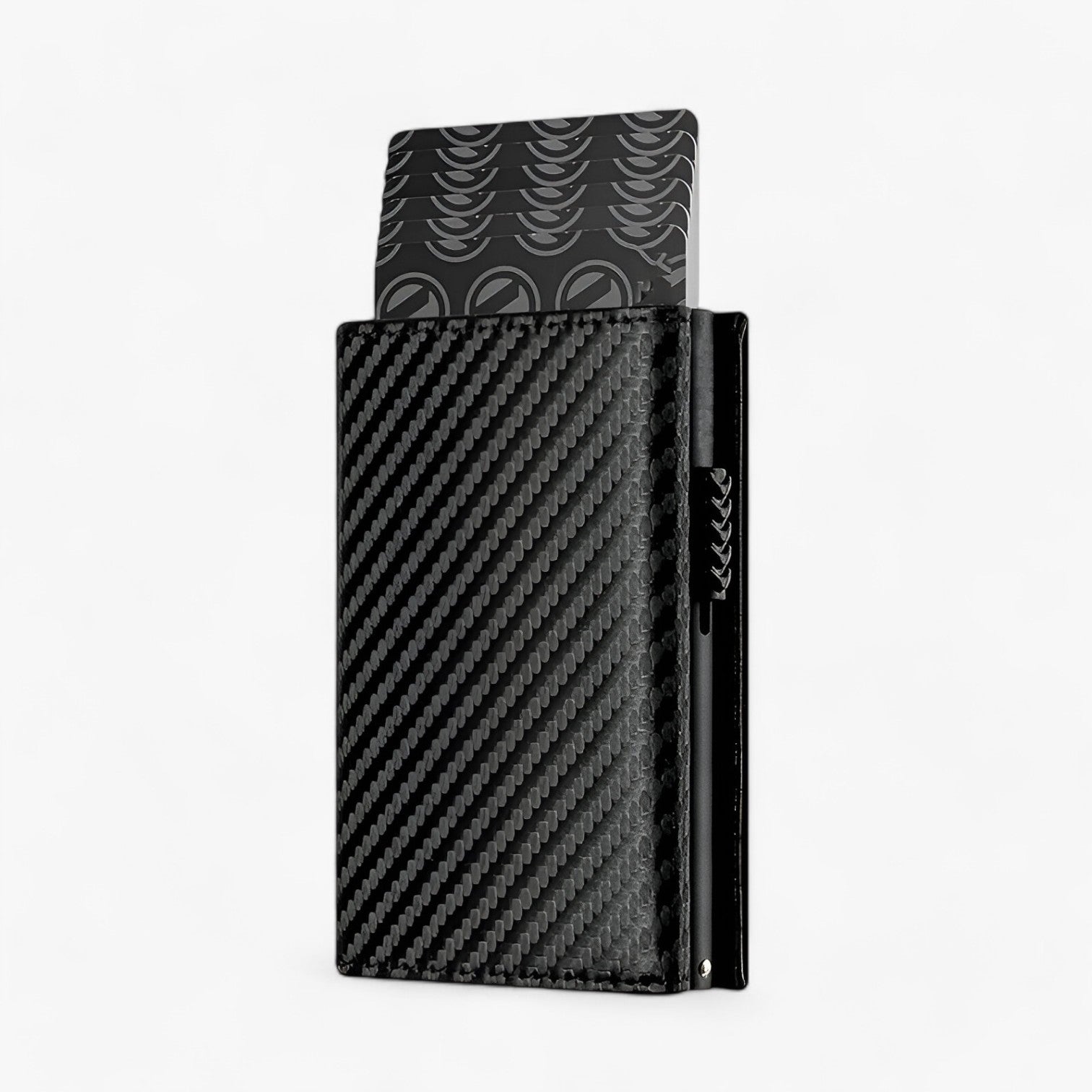 Portafoglio Bi-Fold RFID Sicuro con Tasca per Monete Uomo - Fibra di carbonio - fold mens accessory mens wallet monete portafoglio rfid sicuro tasca uomo wallet wallets - Concept Palermo