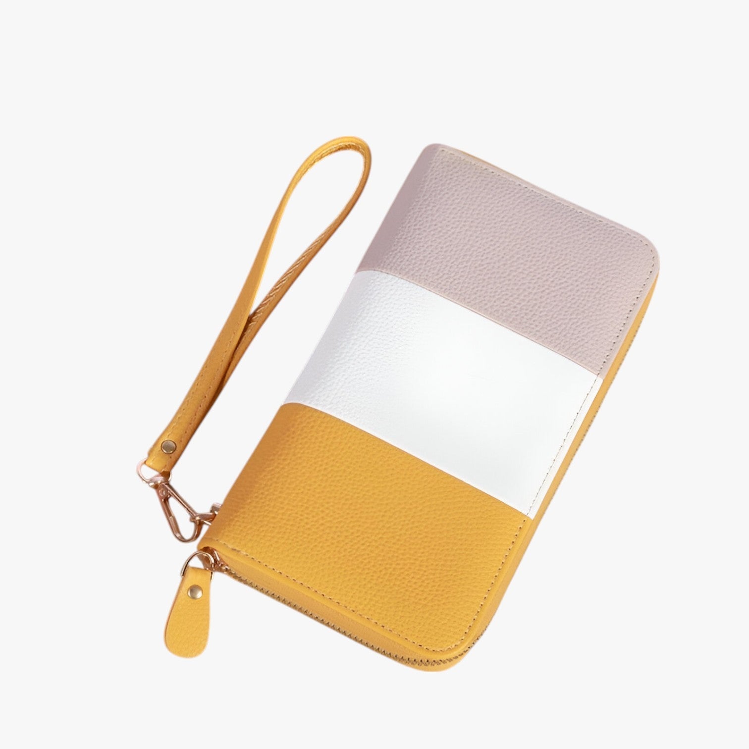 Portafoglio di lusso in pelle tricolore - protezione RFID e spazioso - Giallo - pelle portafoglio portafoglio pelle protezione rfid spazioso tricolore wallet wallets womens wallet - Concept Palermo