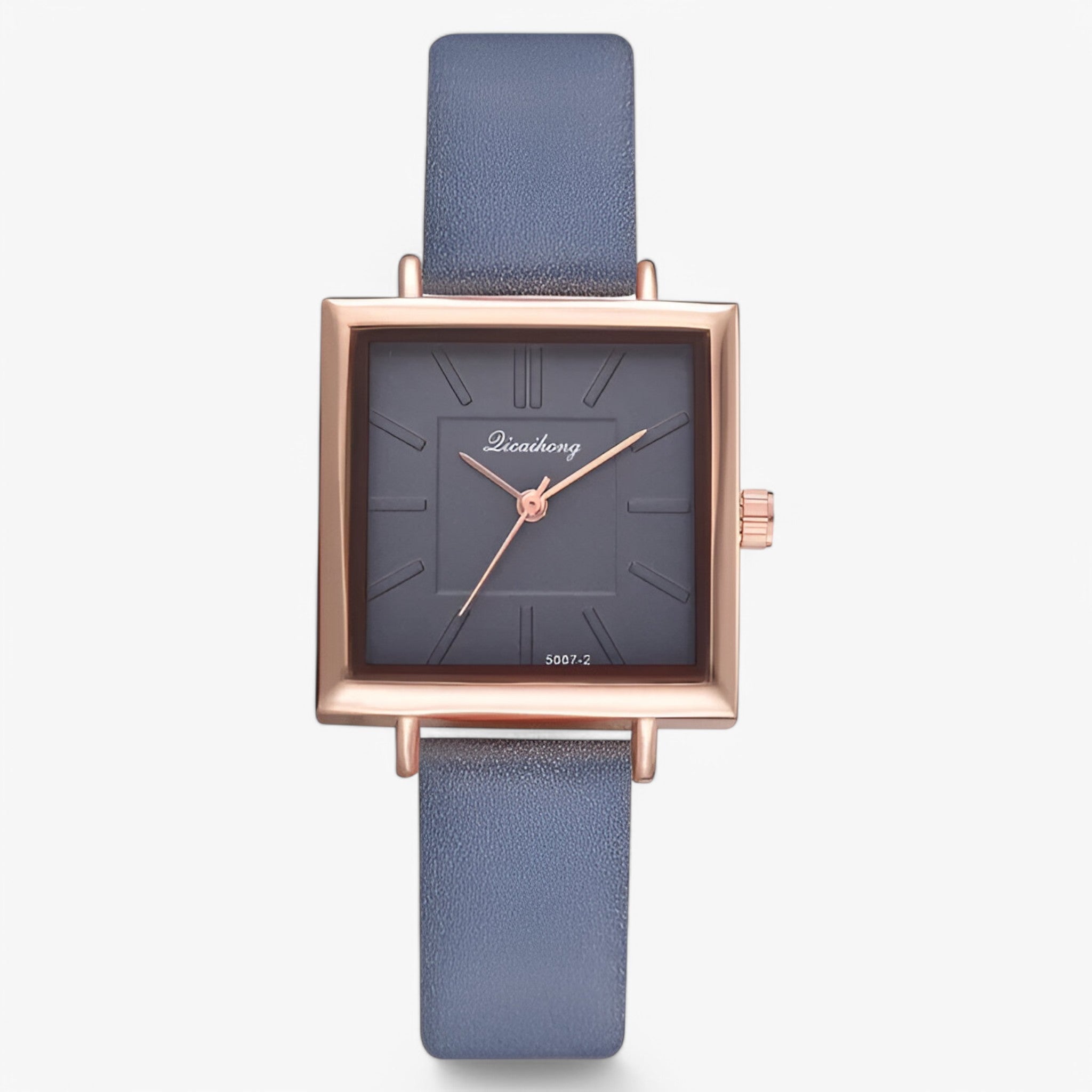 Orologio da donna in oro rosa con cinturino in pelle e movimento al quarzo - Blu - cinturino donna female watch movimento orologio orologio donna pelle quarzo watch for women watches - Concept Palermo