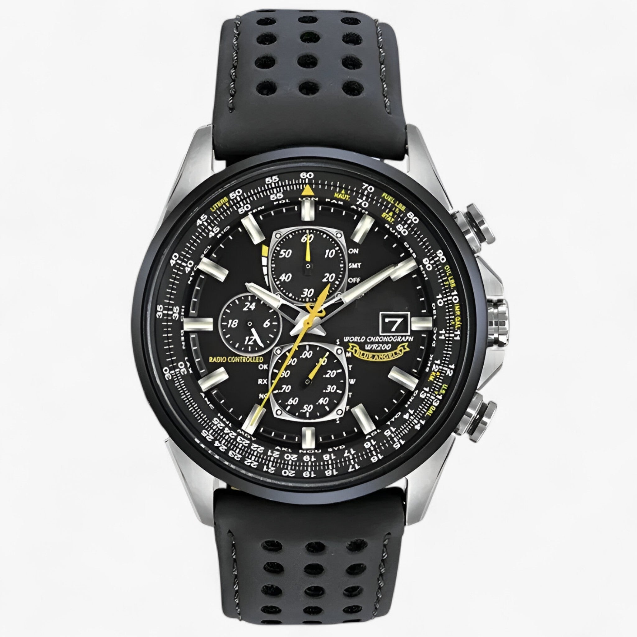 Orologio Cronografo Uomo MultiSteel 42mm, Acciaio Argento con Quadrante Blu Elegante - Cintura nera a 3 bottoni - acciaio cronografo multisteel orologio orologio cronografo uomo vero watches WATCHES FOR MEN - Concept Palermo