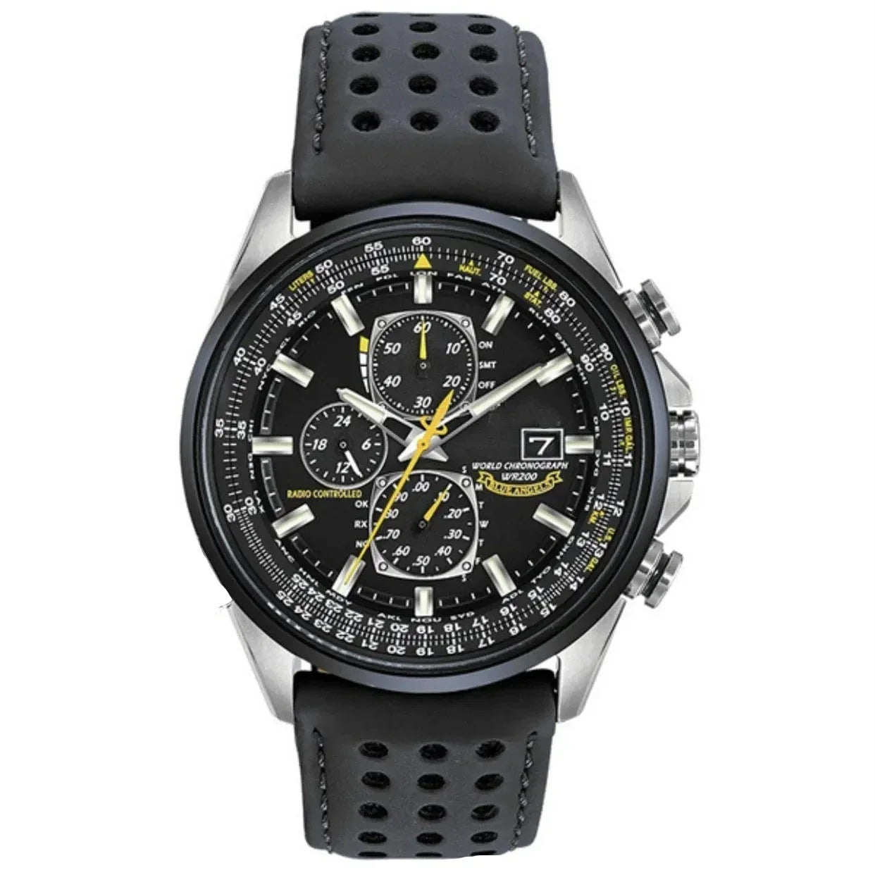 Orologio Cronografo da Uomo MultiSteel - 42mm Acciaio Inossidabile - Pelle Marrone Caffè/Nera