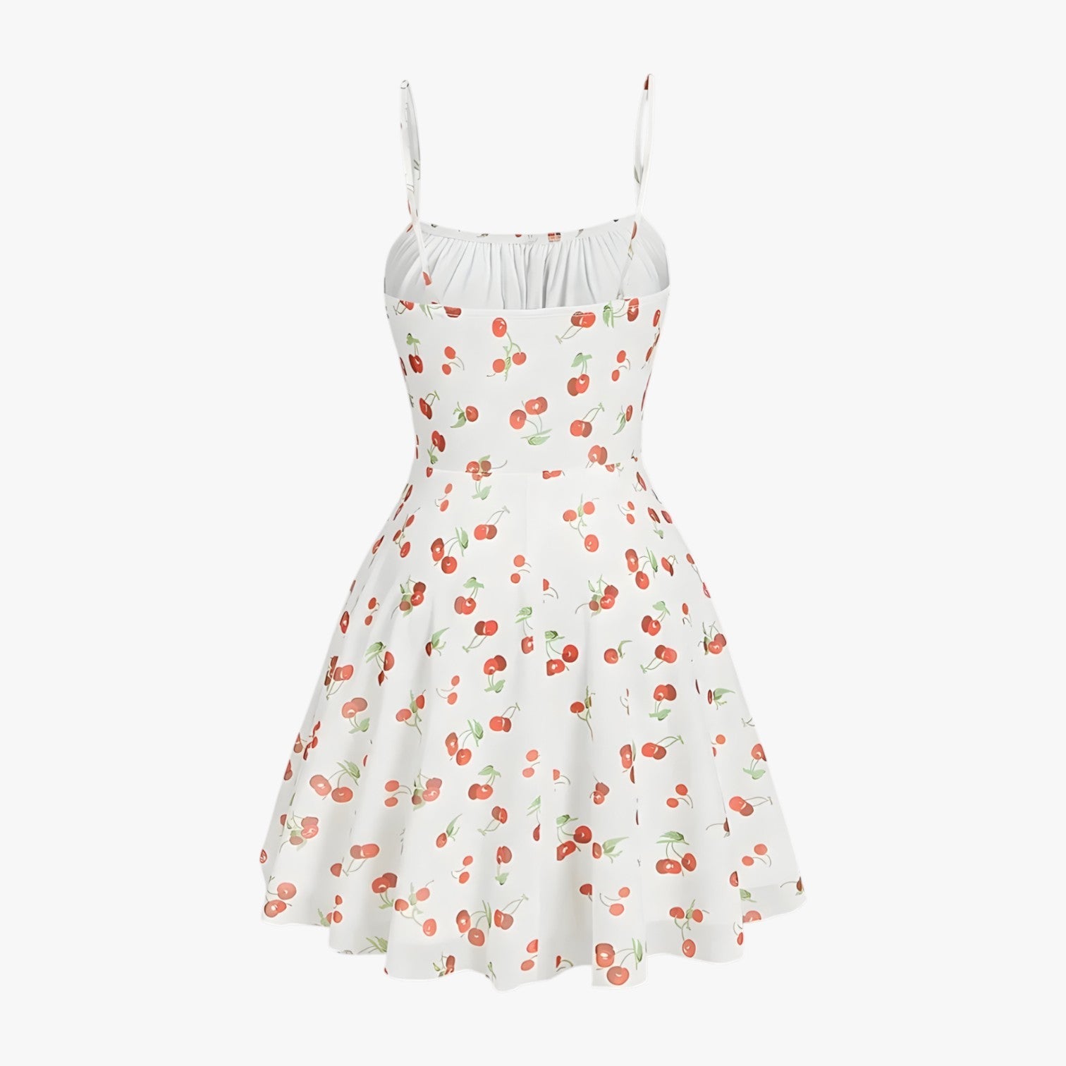 Abito svasato vintage con stampa ciliegia per feste estive Donna - - abito abito svasato ciliegia donna dresses estive feste stampa - Concept Palermo