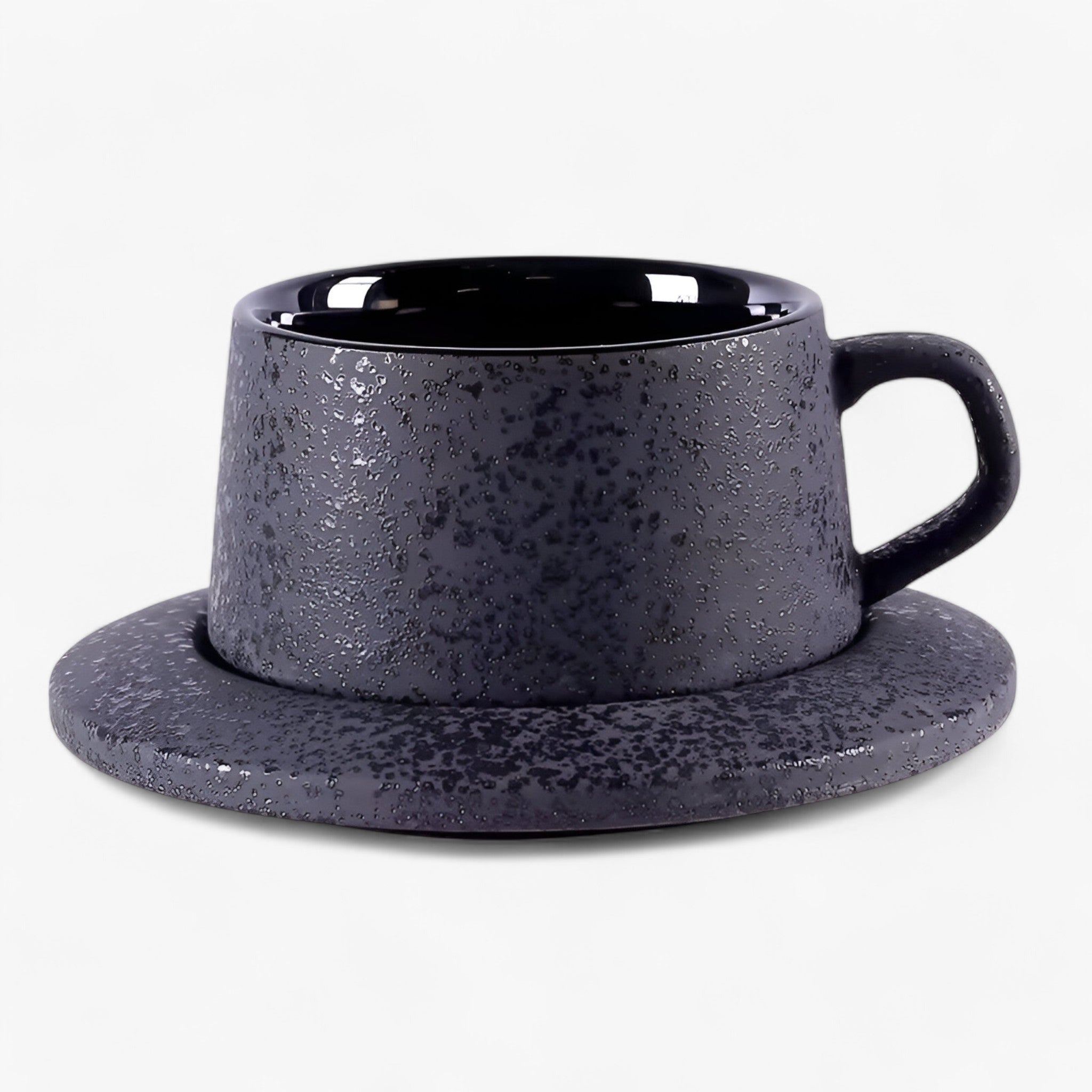 Set da caffè in ceramica satinata di lusso con piattino e cucchiaio - 1 tazza e 1 piattino 260ml - caffè caffè ceramica ceramica cucchiaio luna | set da caffè in ceramica satinata di lusso con piattino e cucchiaio - € piattino satinata - Concept Palermo