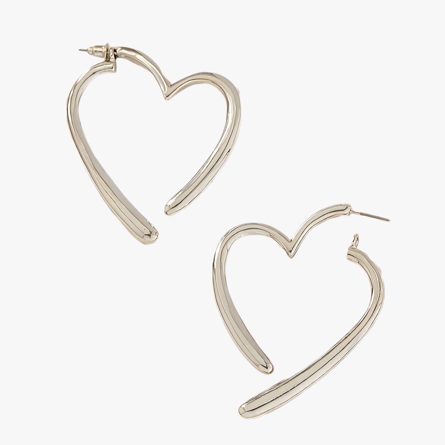 Orecchini a cuore personalizzati da donna, versatili e alla moda per ogni occasione - - Accessories Jewelry alla cuore donna EARRINGS jewelry moda orecchini orecchini cuore personalizzati womens earring - Concept Palermo