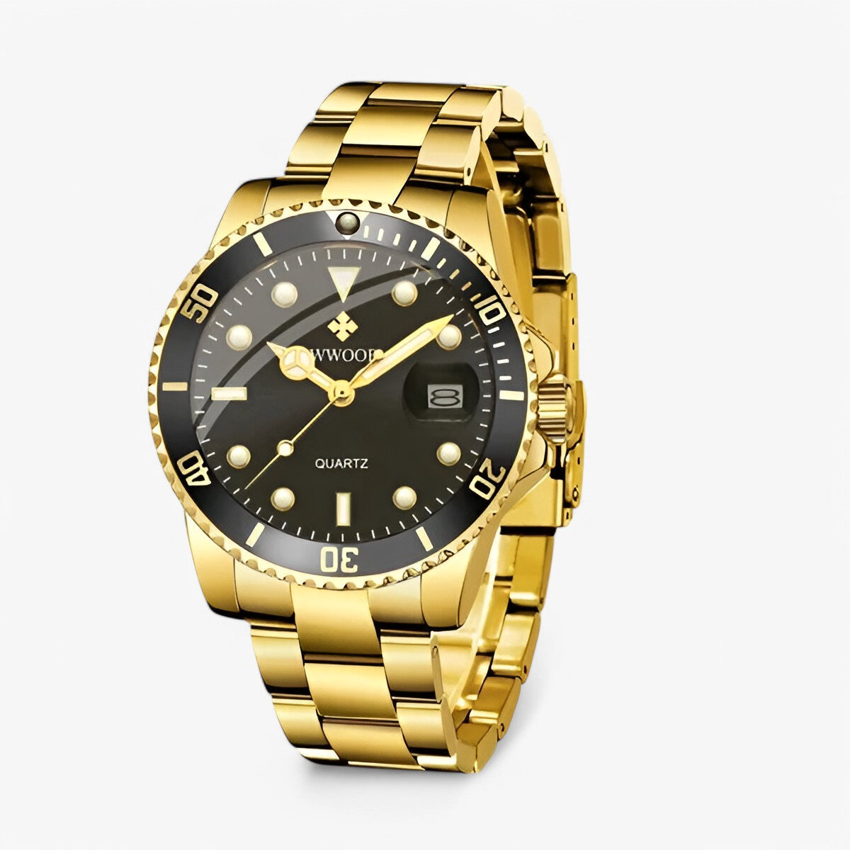 Orologio da Uomo di Lusso in Acciaio Inox Argento, Elegante e Resistente - Oro Nero - accessoires acciaio horloges inox orologio orologio acciaio watches - Concept Palermo