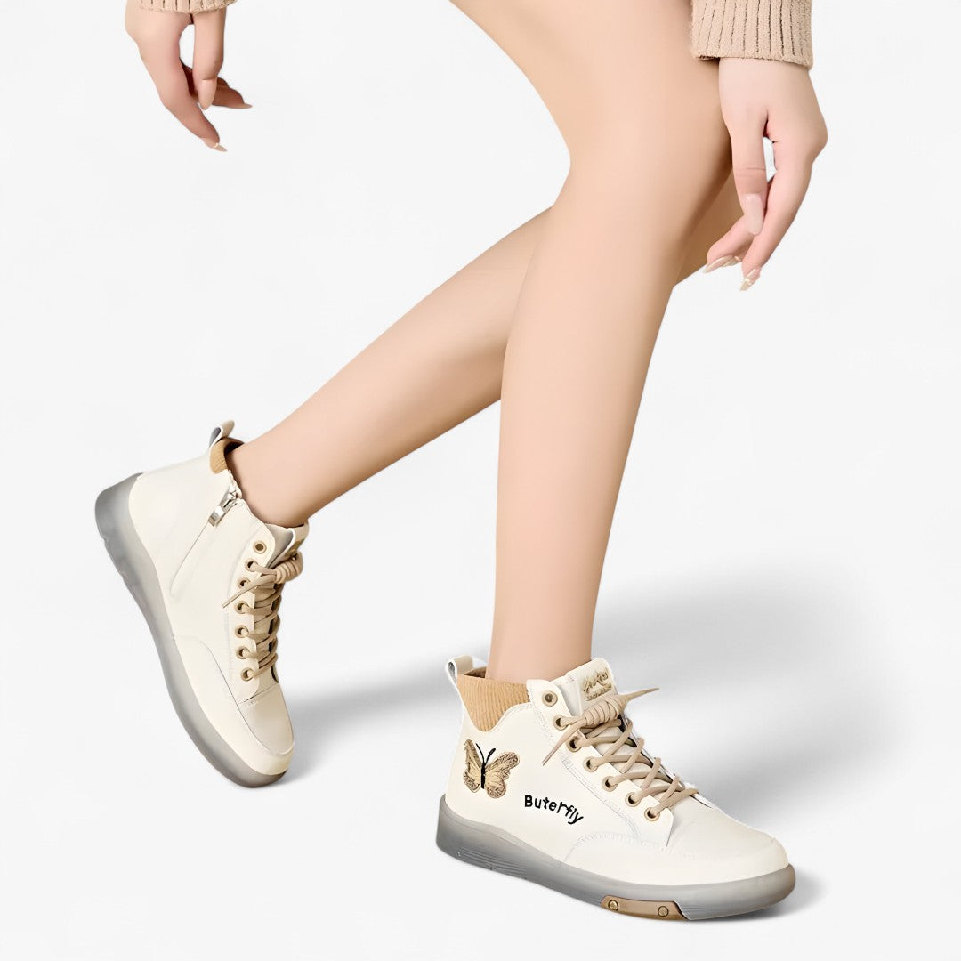 Stivaletti bianchi in vera pelle stile sneaker – Casual e raffinati per ogni giorno Donna - - bianchi casual donna giorno ogni pelle raffinati shoes shoes for women Shoes women - Concept Palermo